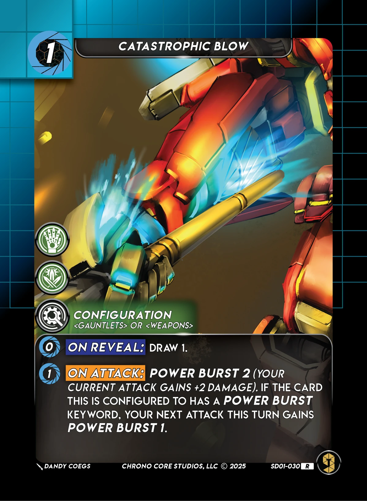Catastrophic Blow &mdash; Chrono Core TCG card
