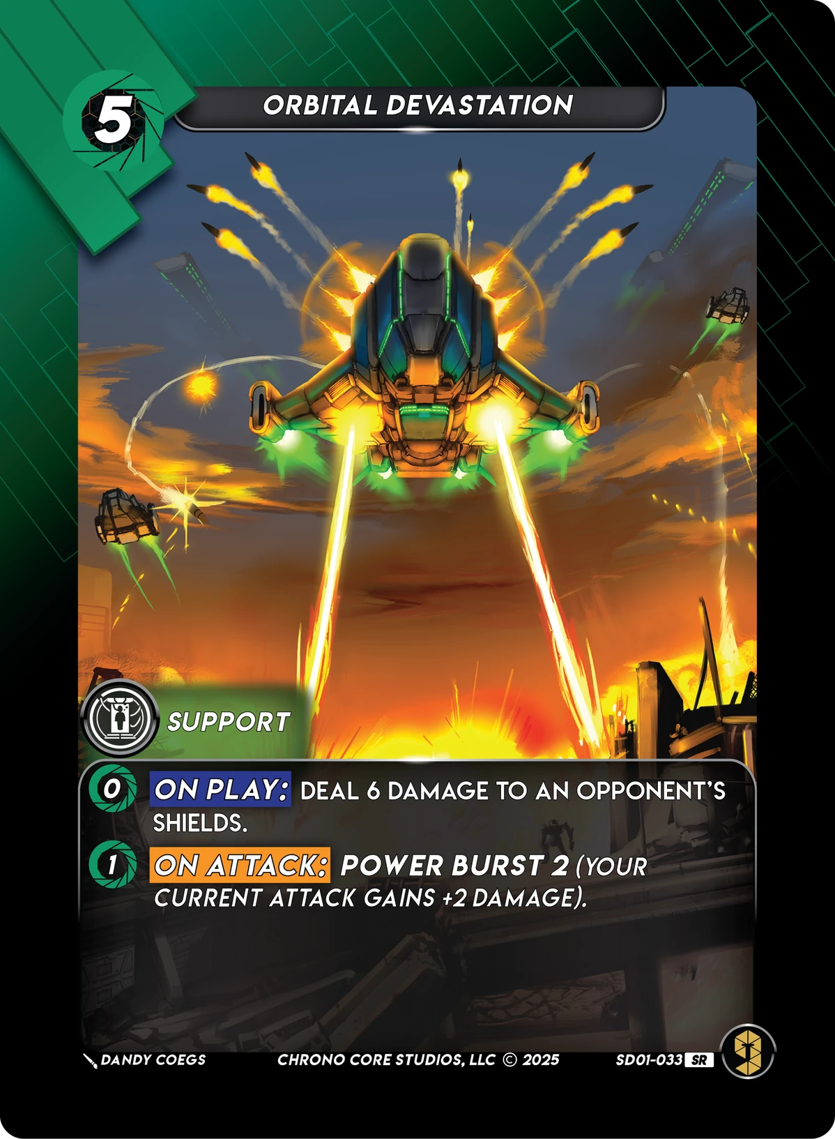 Orbital Devastation &mdash; Chrono Core TCG card