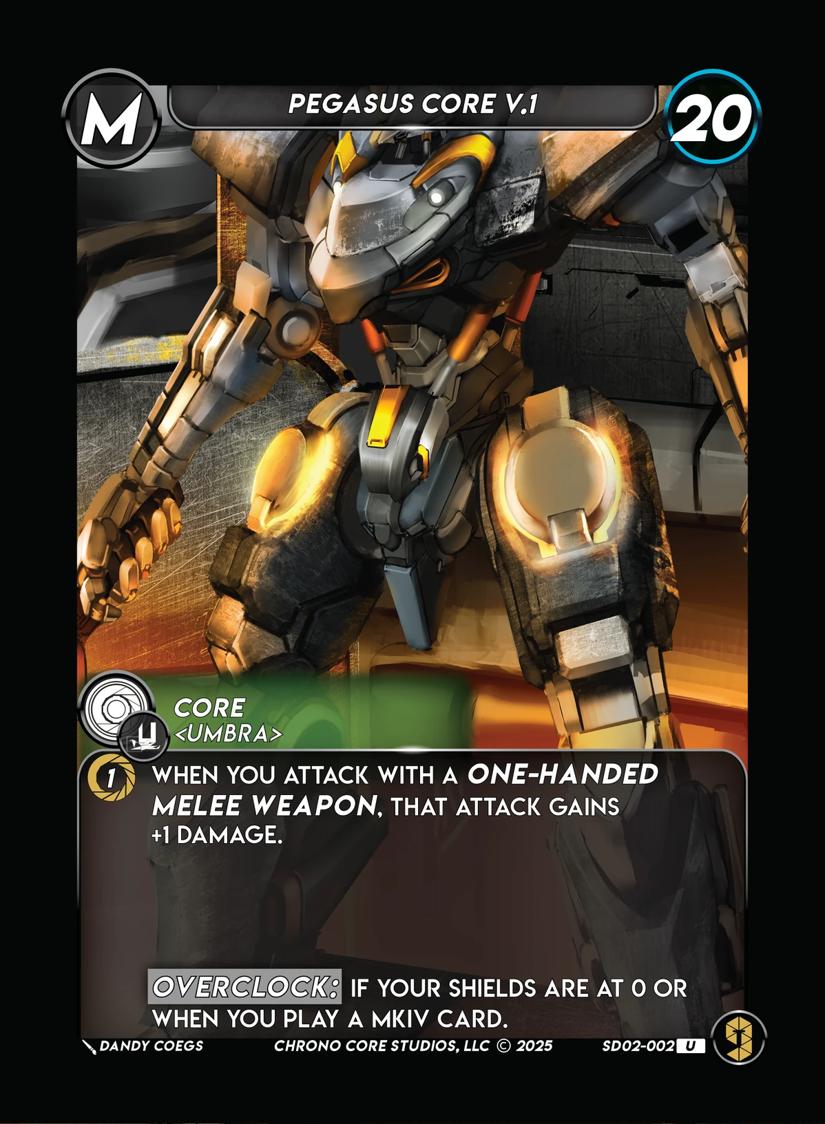 Pegasus Core V.1 &mdash; Chrono Core TCG card