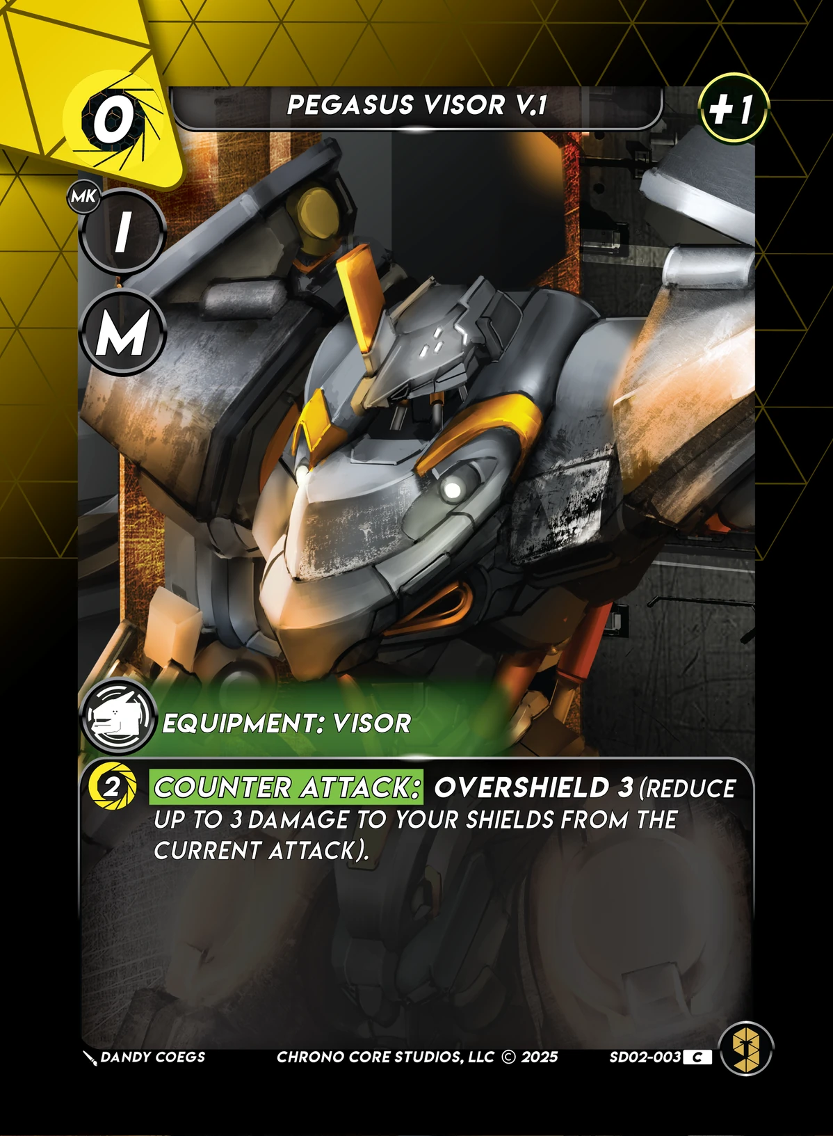 Pegasus Visor V.1 &mdash; Chrono Core TCG card