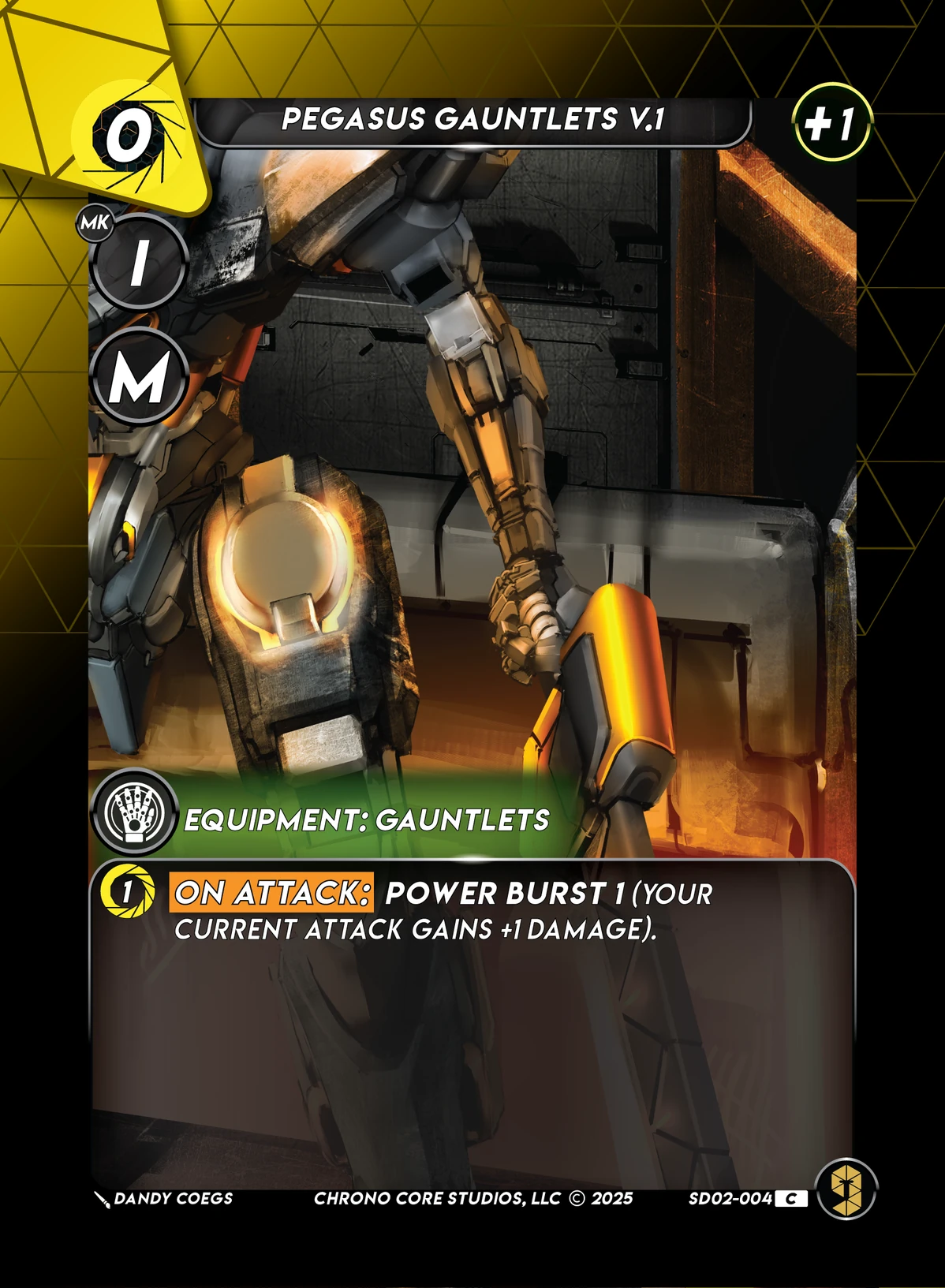 Pegasus Gauntlets V.1 &mdash; Chrono Core TCG card