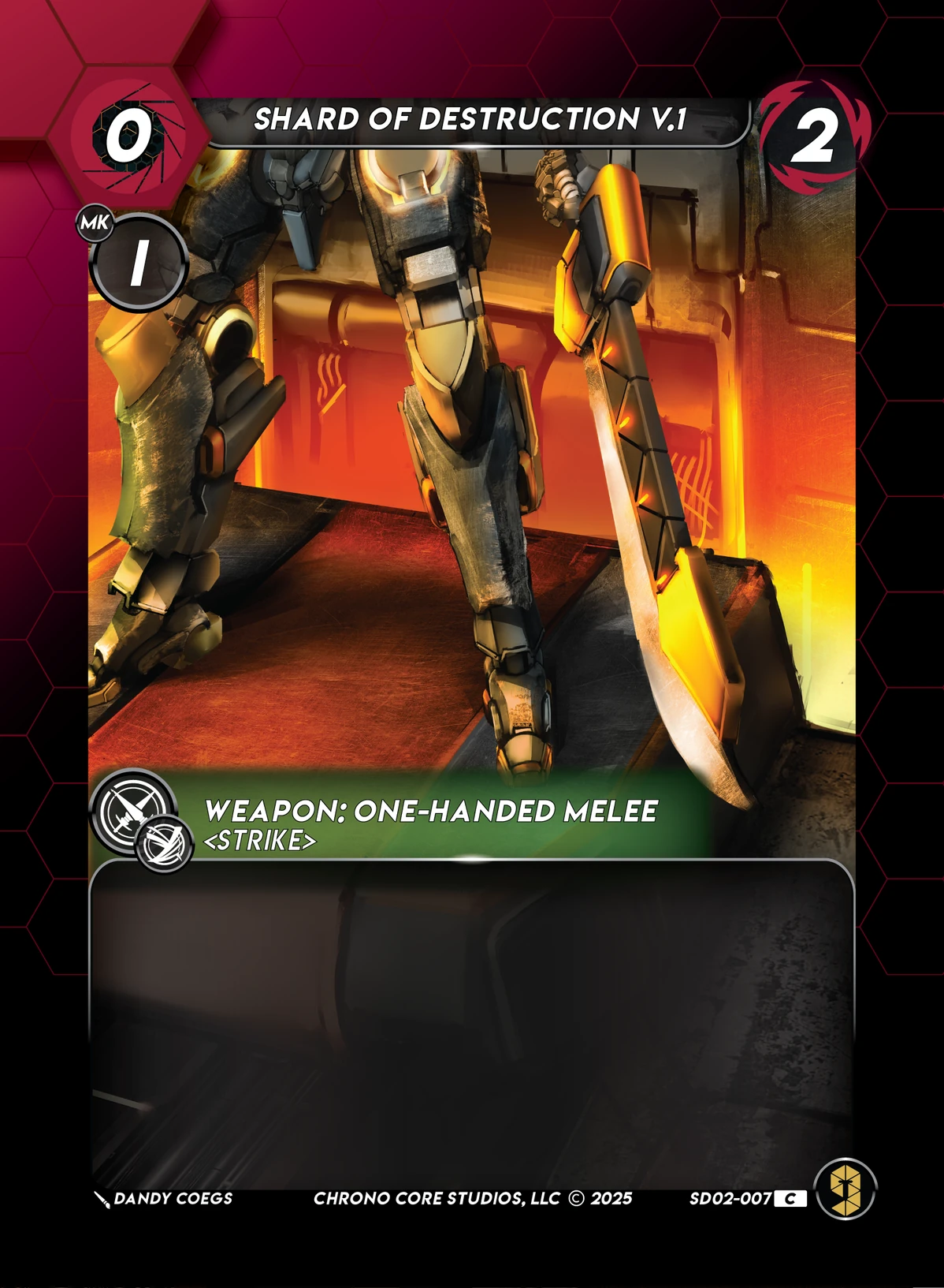 Shard Of Destruction V.1 &mdash; Chrono Core TCG card