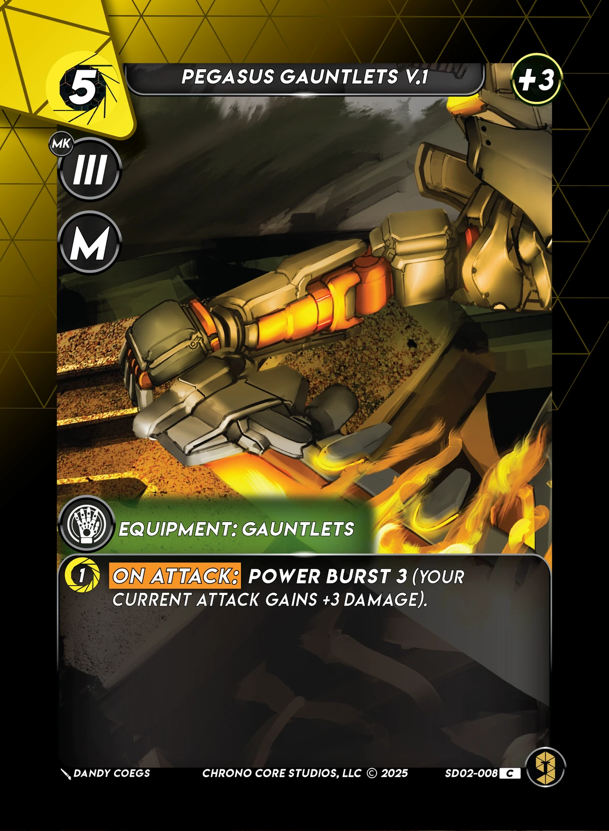 Pegasus Gauntlets V.1 &mdash; Chrono Core TCG card