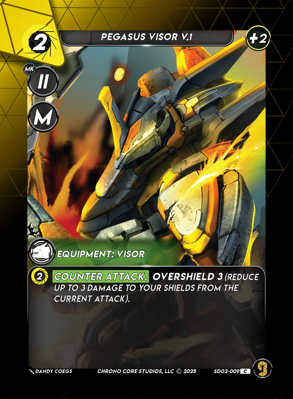 Pegasus Visor V.1 &mdash; Chrono Core TCG card