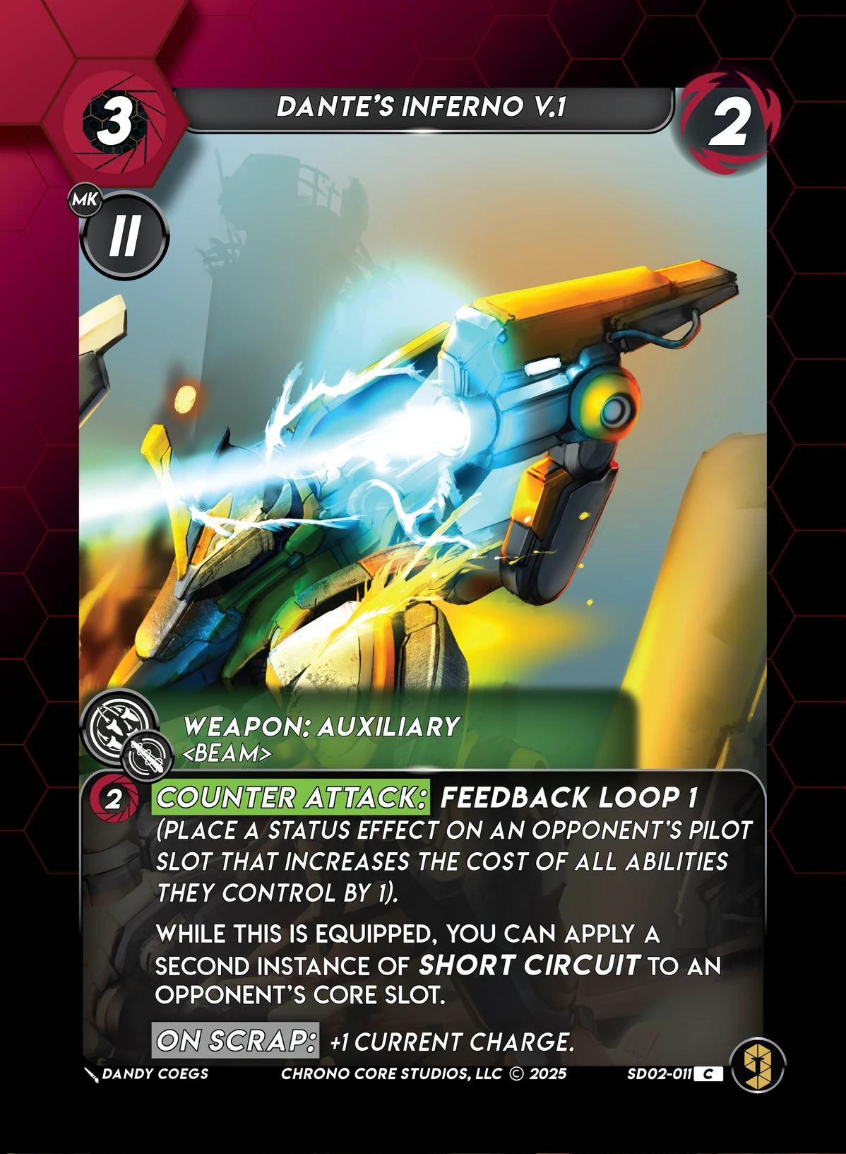 Dantes Inferno V.1 &mdash; Chrono Core TCG card