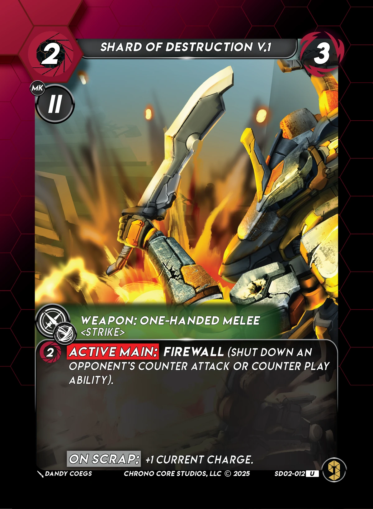 Shard Of Destruction V.1 &mdash; Chrono Core TCG card