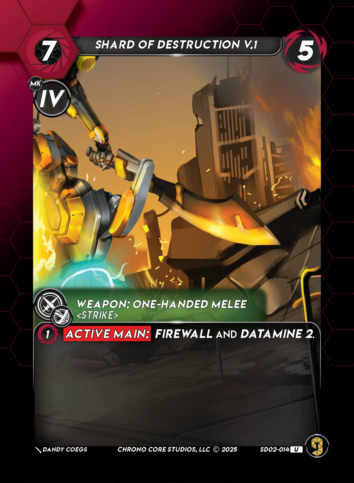 Shard Of Destruction V.1 &mdash; Chrono Core TCG card