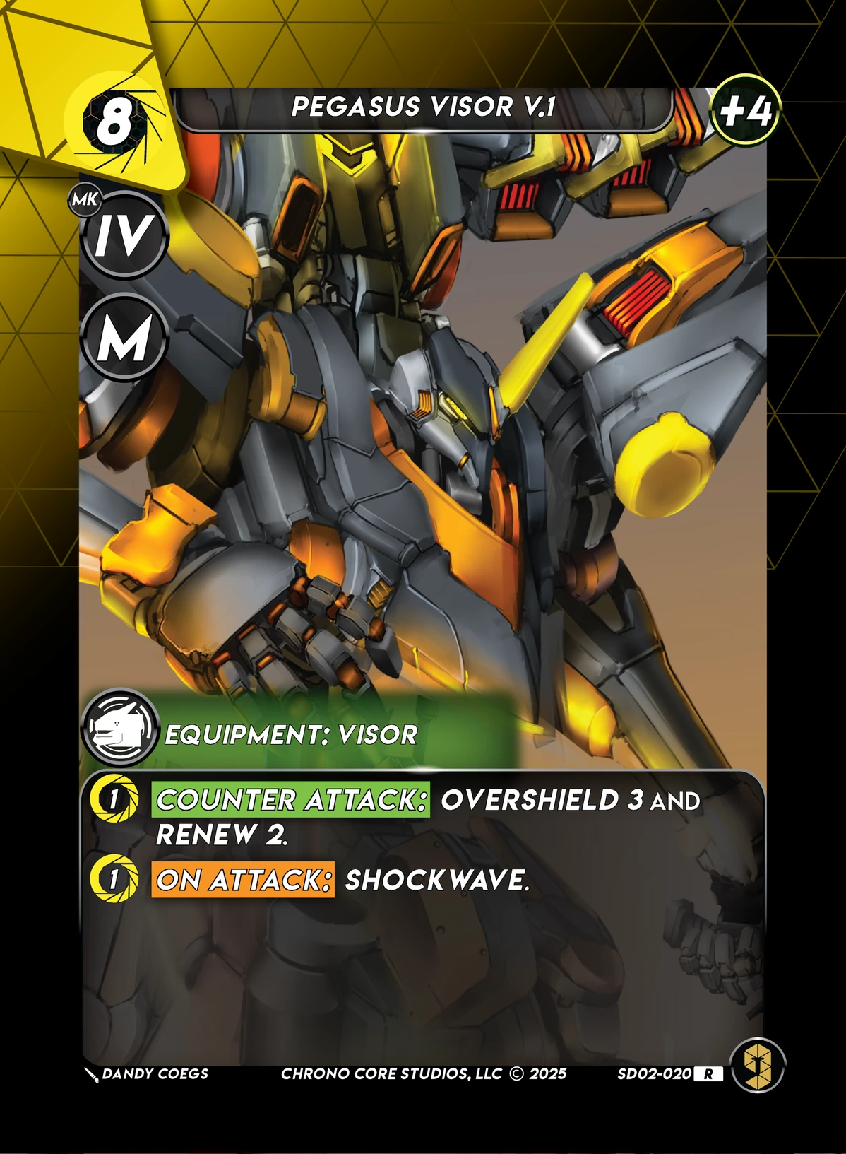 Pegasus Visor V.1 &mdash; Chrono Core TCG card