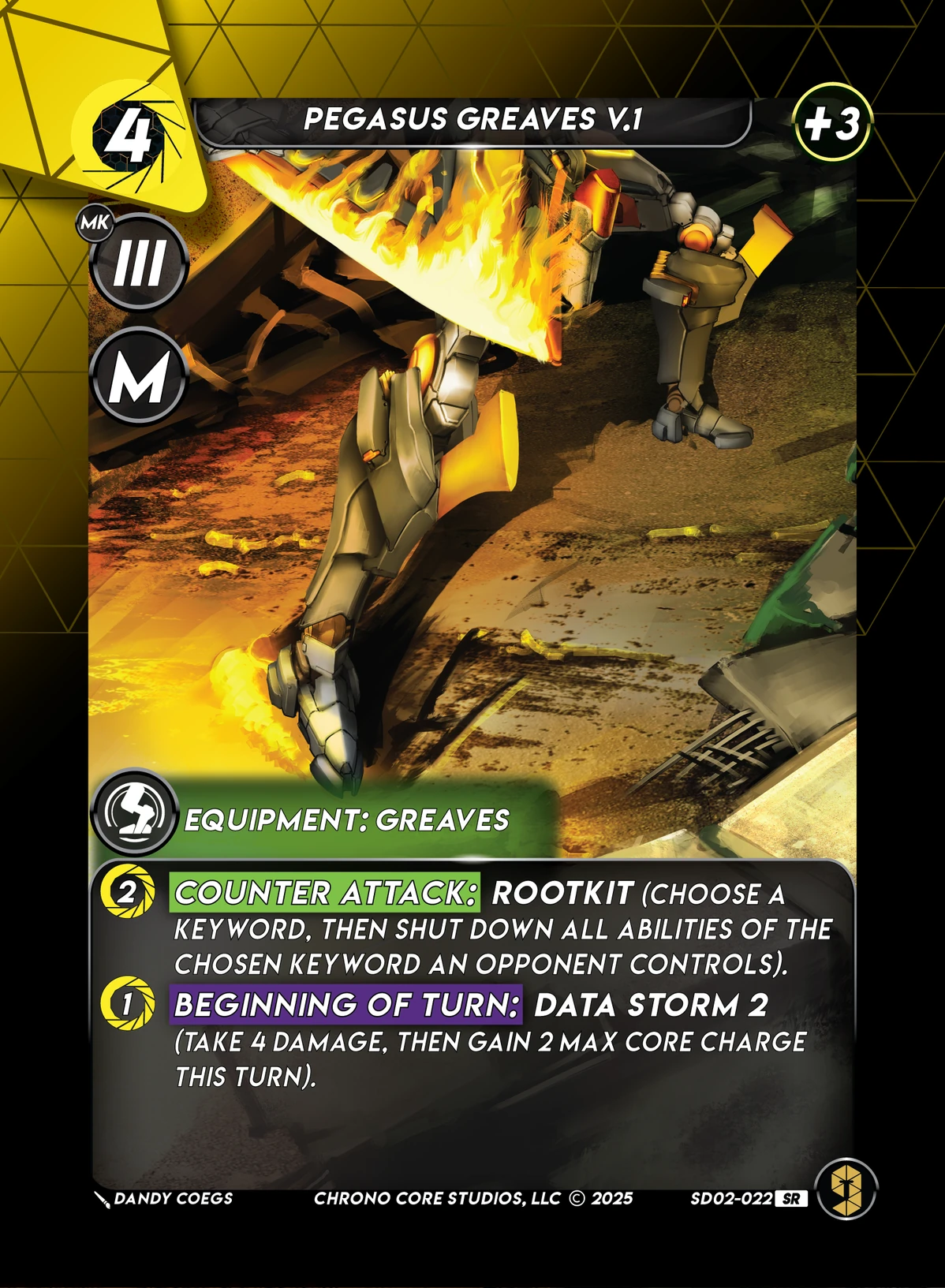 Pegasus Greaves V.1 &mdash; Chrono Core TCG card