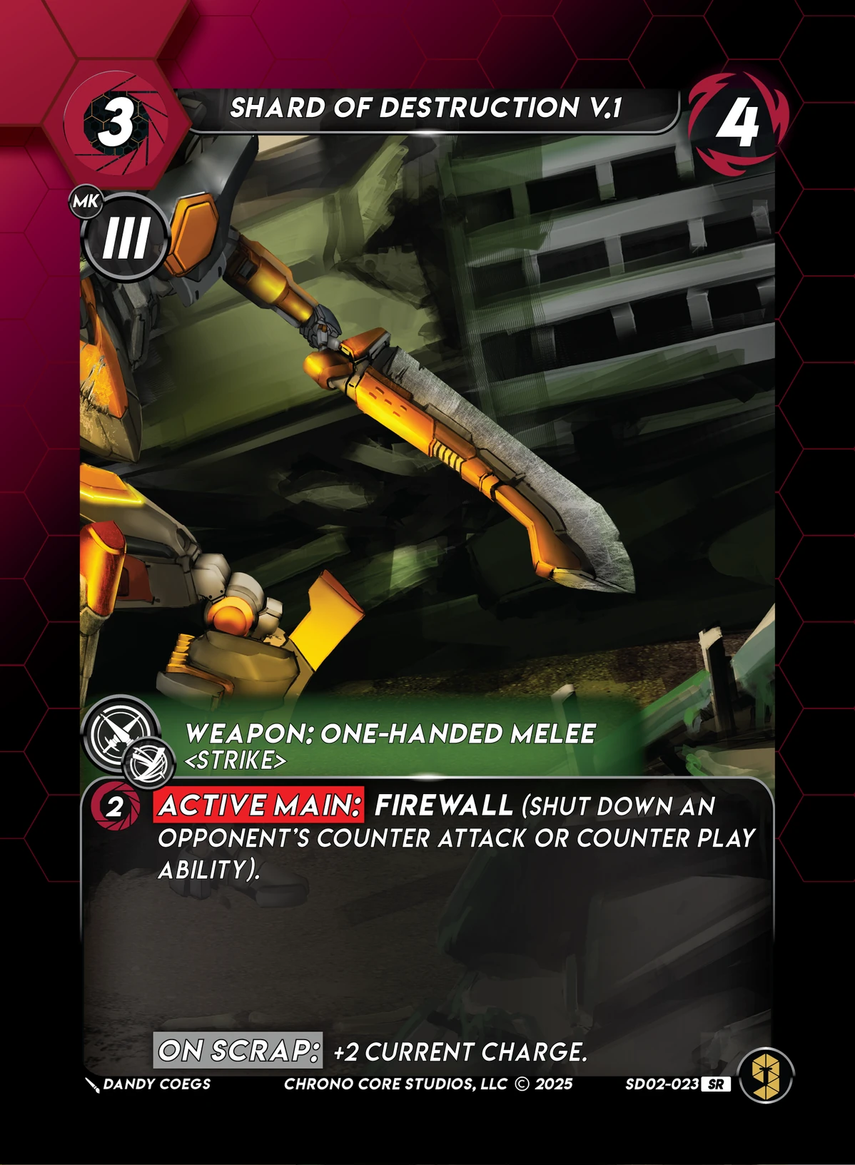 Shard Of Destruction V.1 &mdash; Chrono Core TCG card