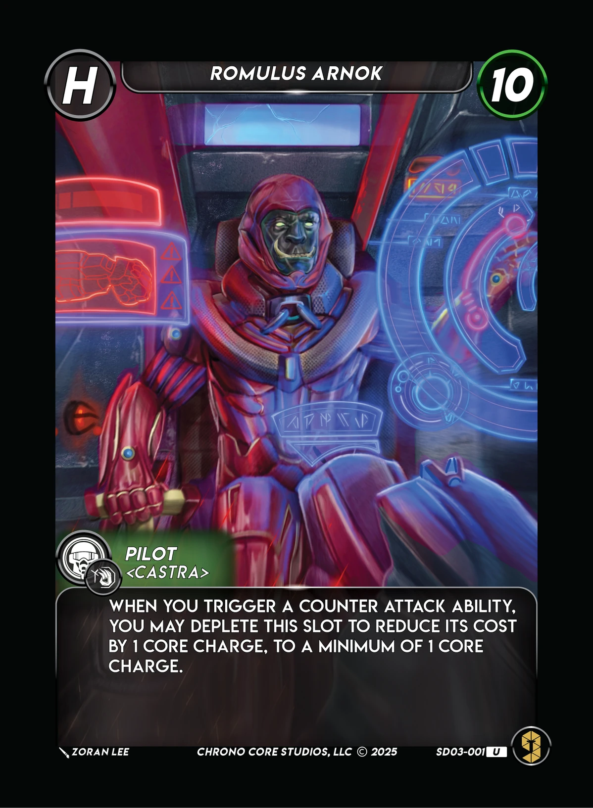 Romulus Arnok &mdash; Chrono Core TCG card
