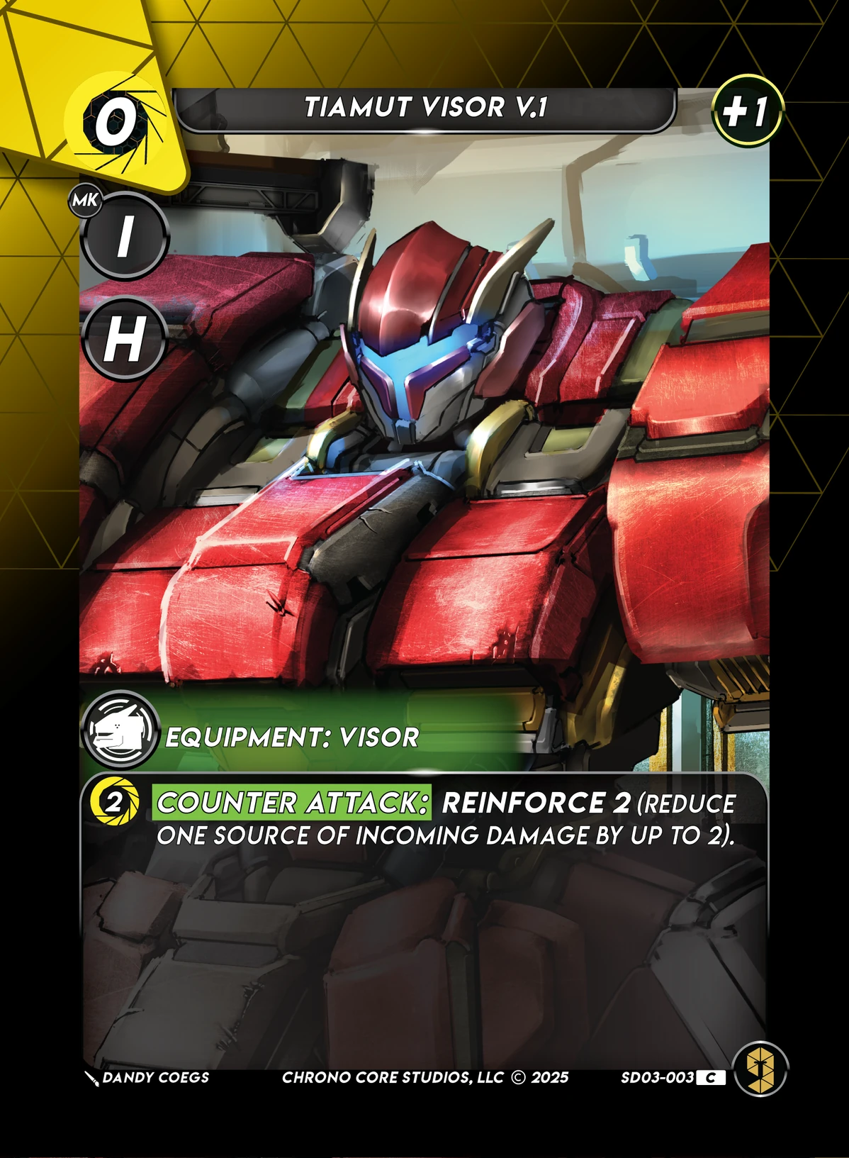 Tiamut Visor V.1 &mdash; Chrono Core TCG card