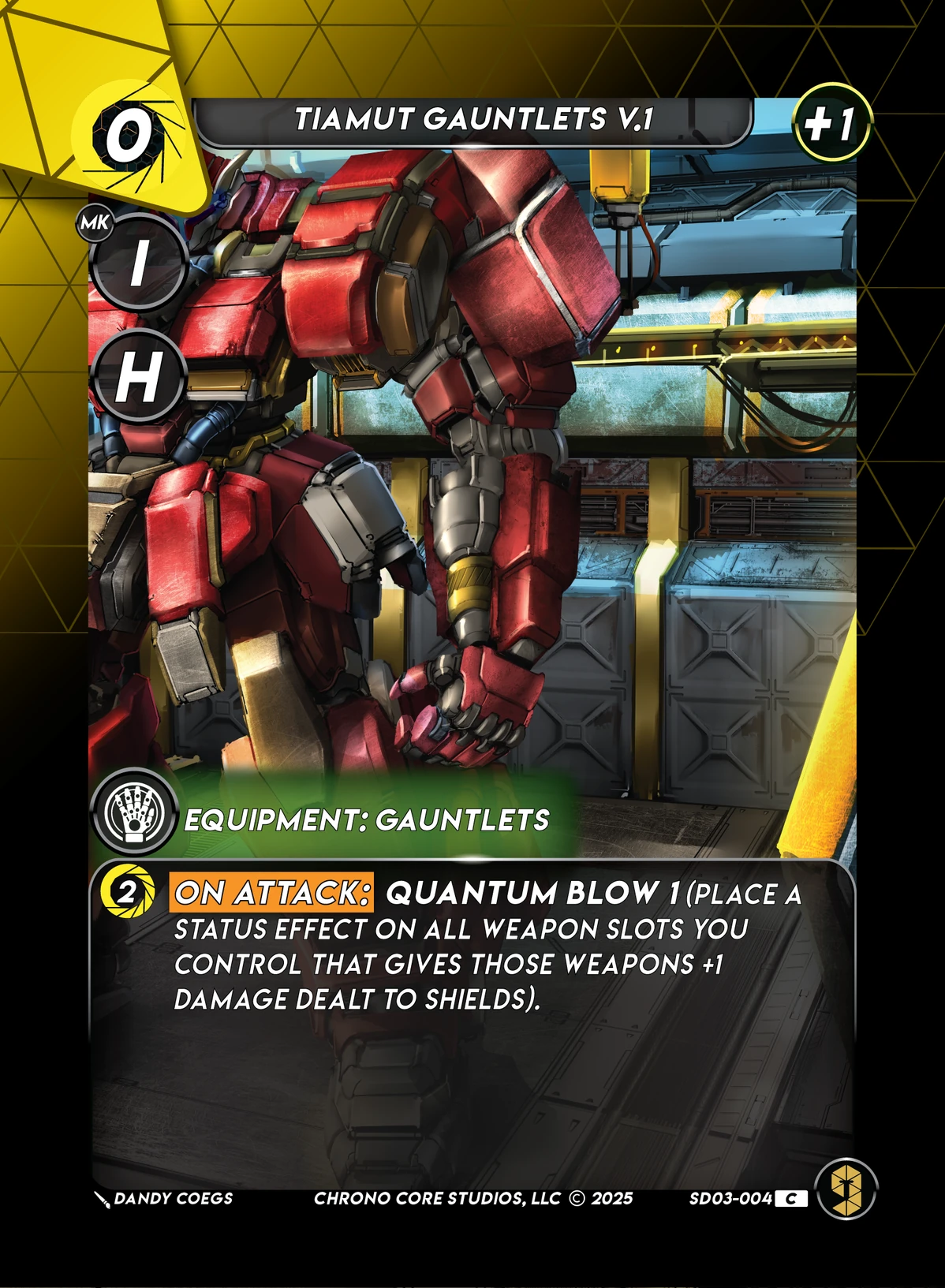 Tiamut Gauntlets V.1 &mdash; Chrono Core TCG card