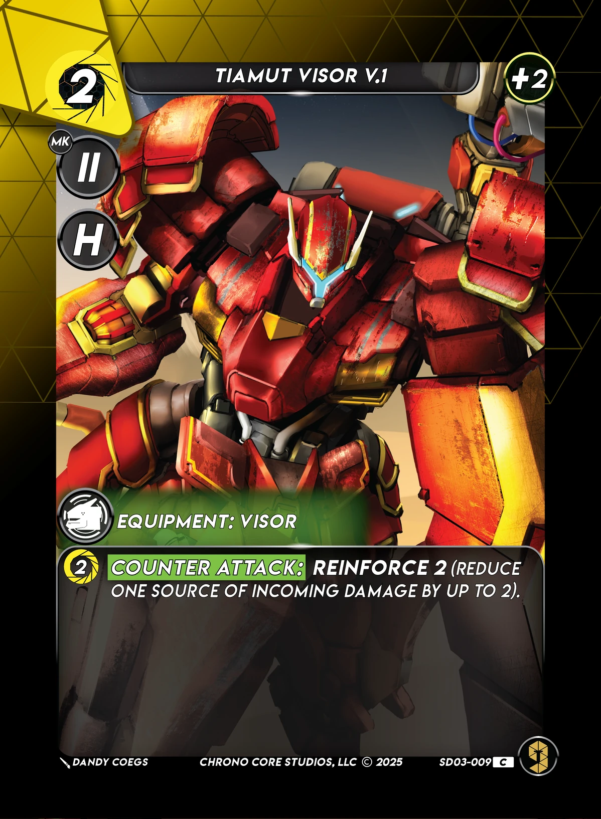 Tiamut Visor V.1 &mdash; Chrono Core TCG card
