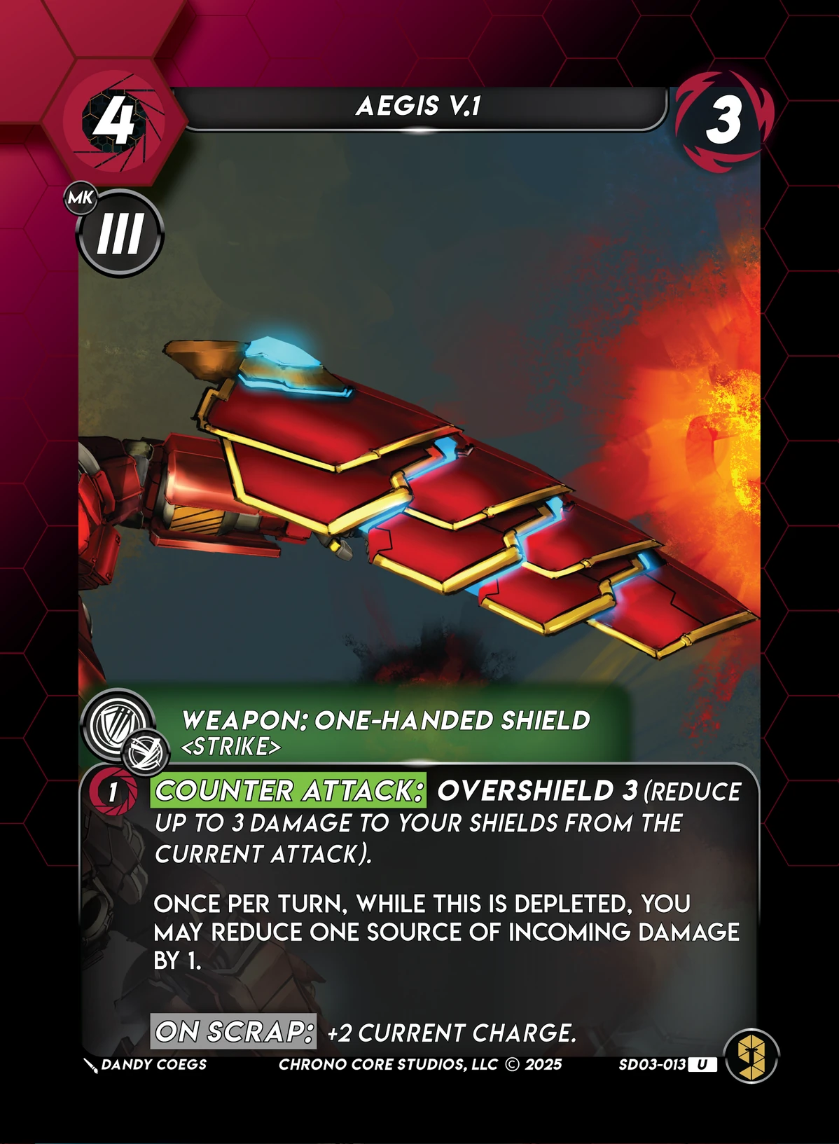 Aegis V.1 &mdash; Chrono Core TCG card