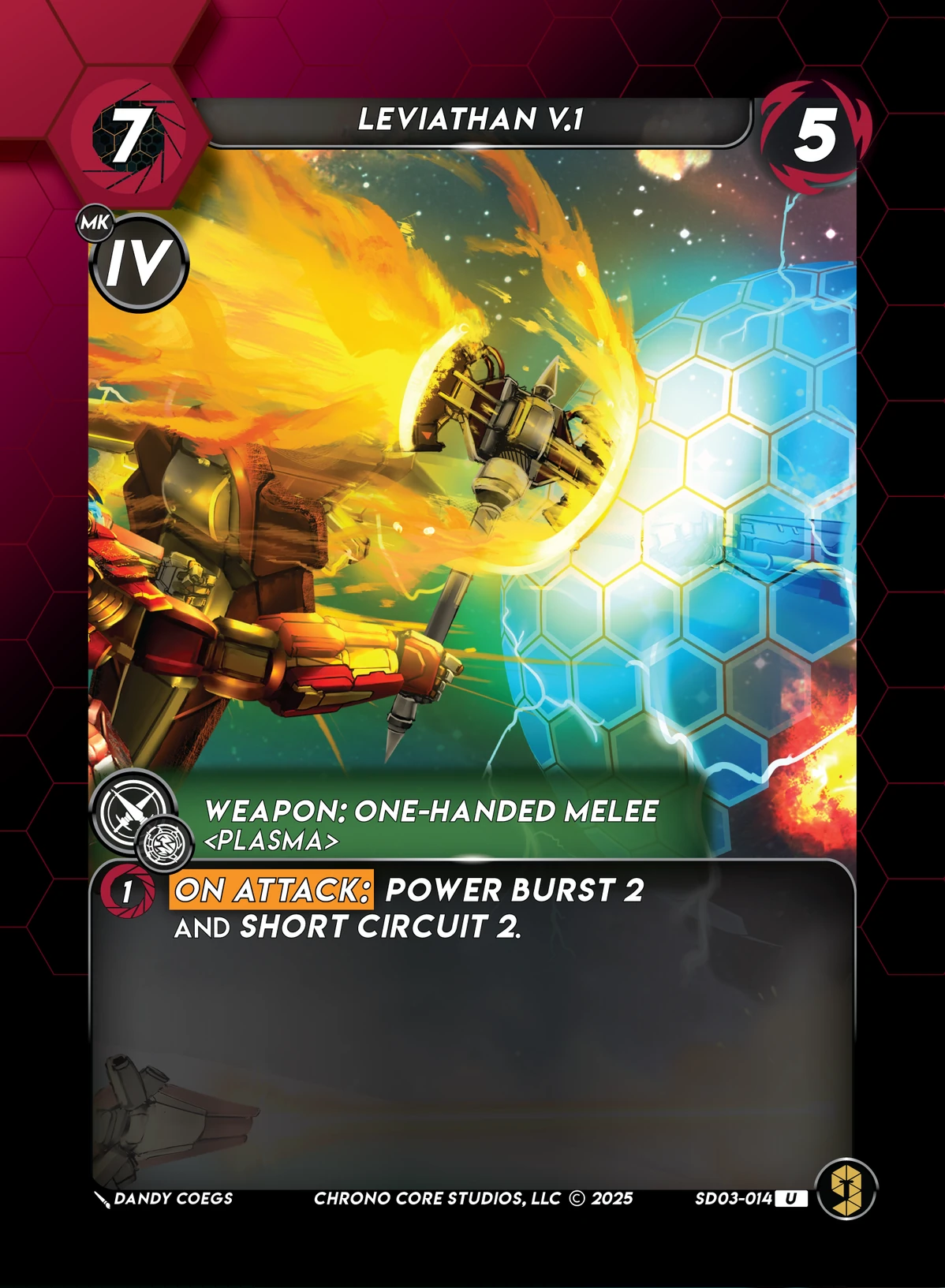 Leviathan V.1 &mdash; Chrono Core TCG card