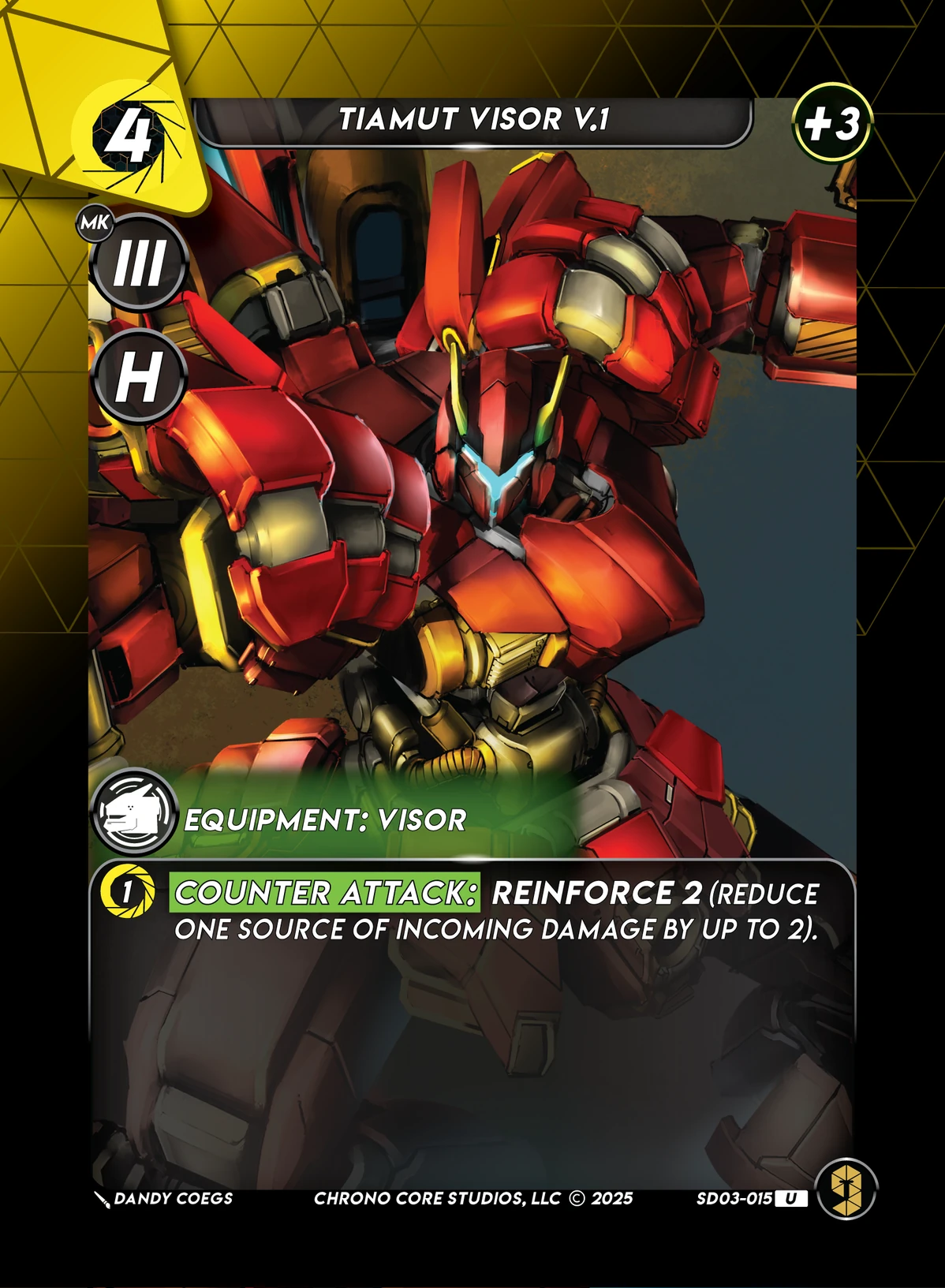 Tiamut Visor V.1 &mdash; Chrono Core TCG card
