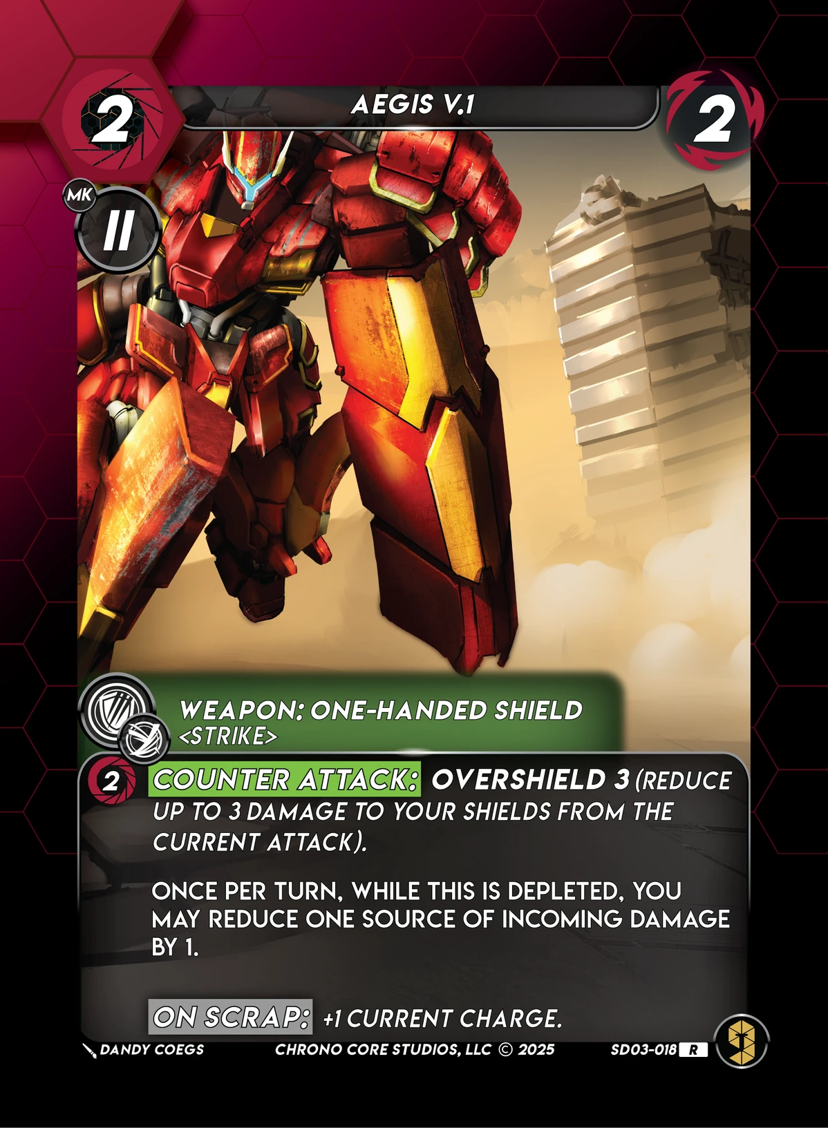 Aegis V.1 &mdash; Chrono Core TCG card