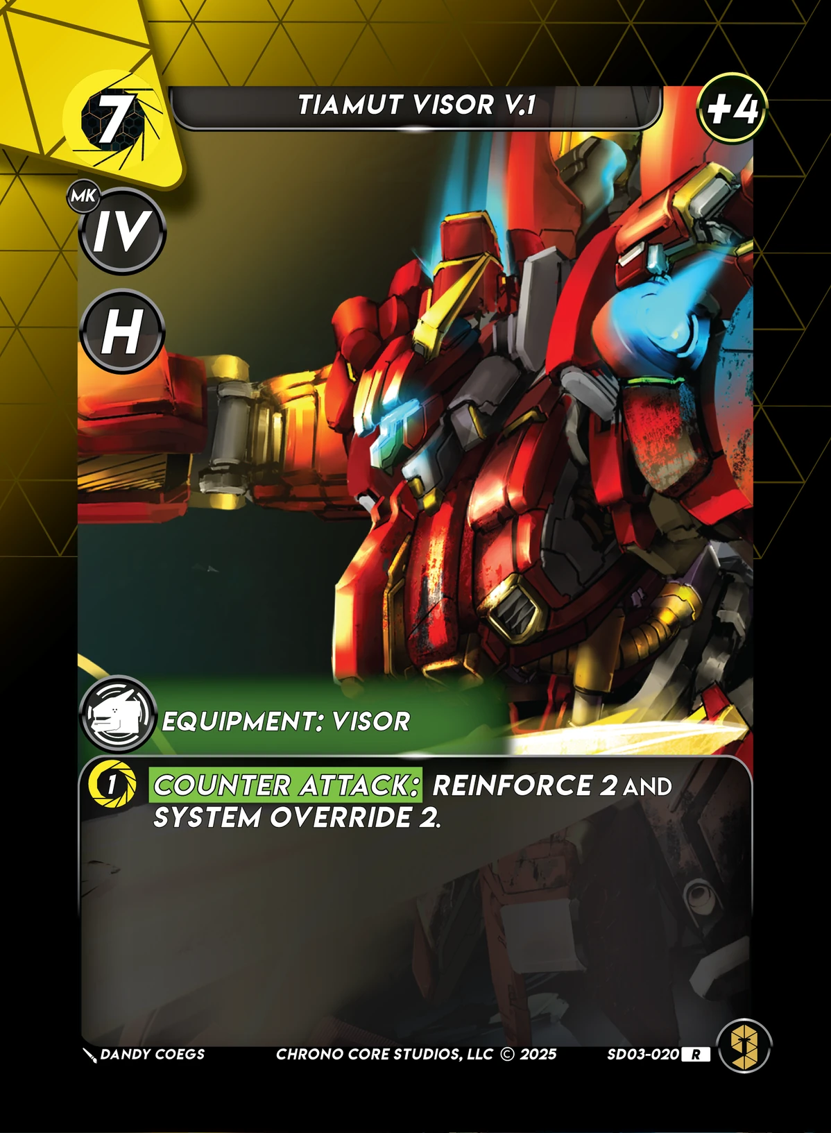 Tiamut Visor V.1 &mdash; Chrono Core TCG card