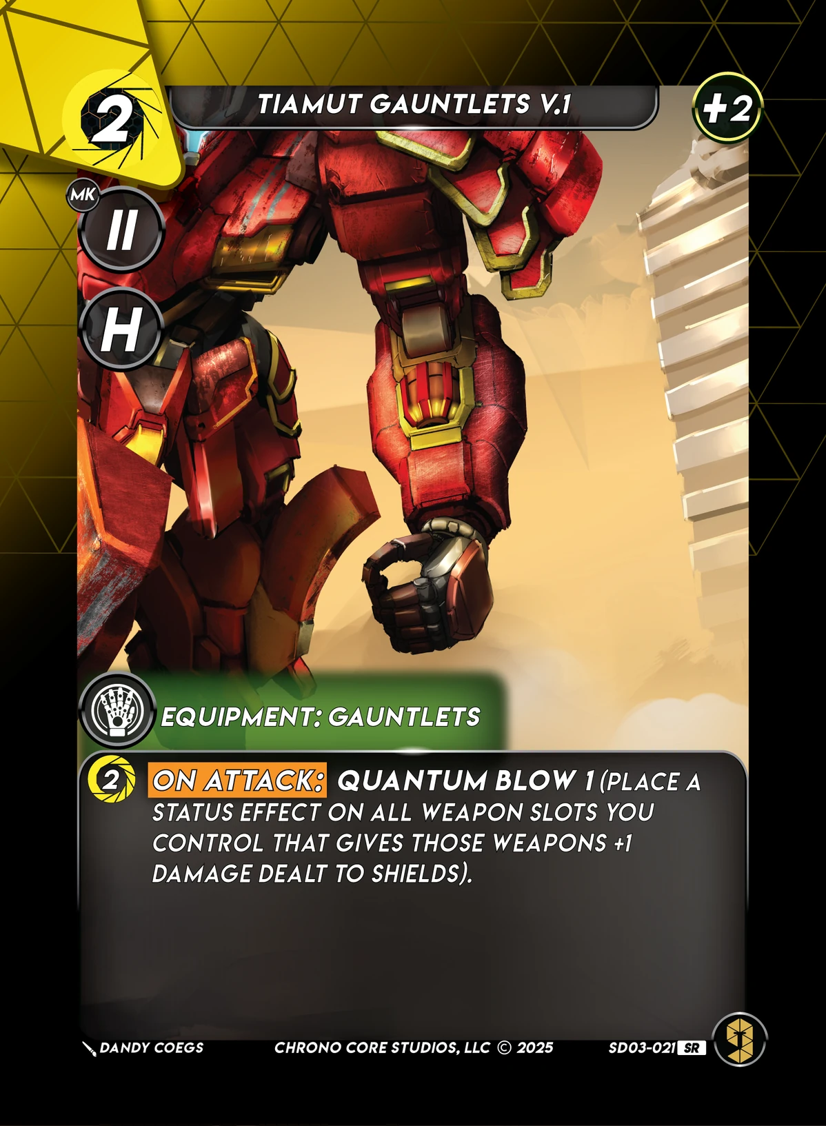 Tiamut Gauntlets V.1 &mdash; Chrono Core TCG card