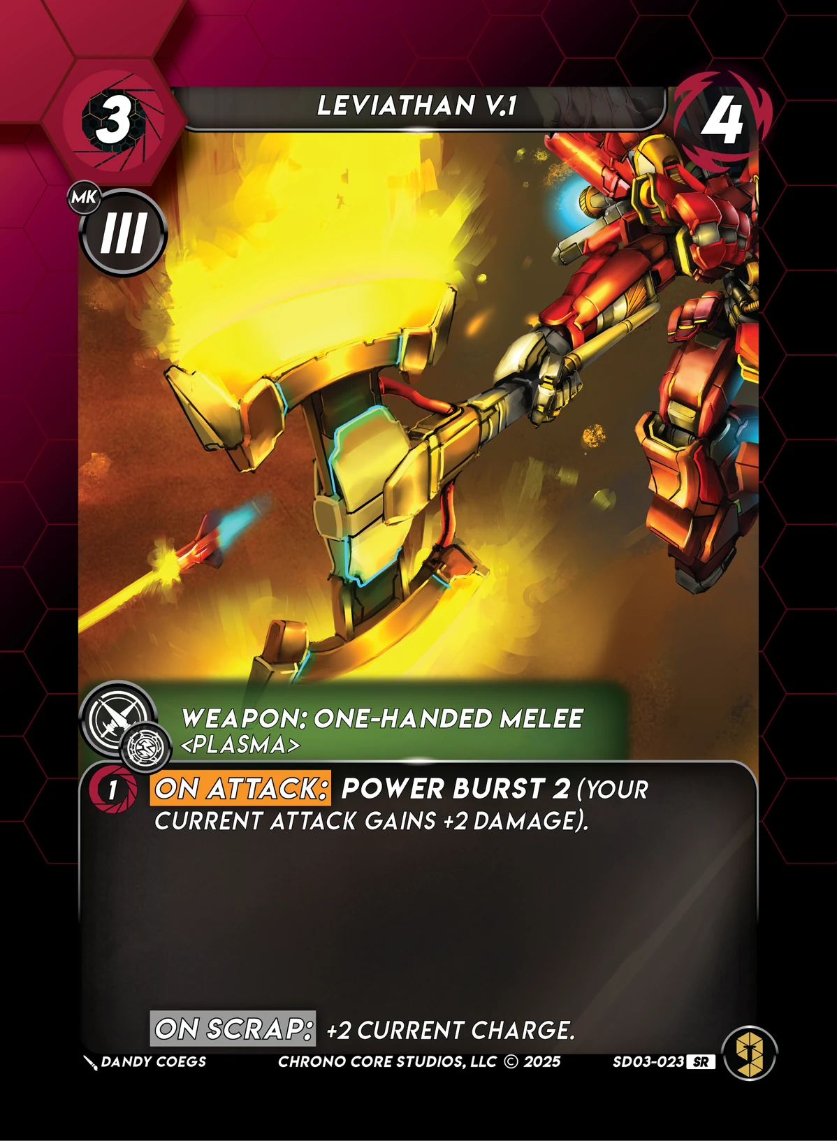 Leviathan V.1 &mdash; Chrono Core TCG card
