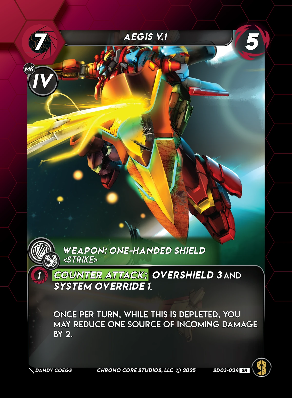 Aegis V.1 &mdash; Chrono Core TCG card