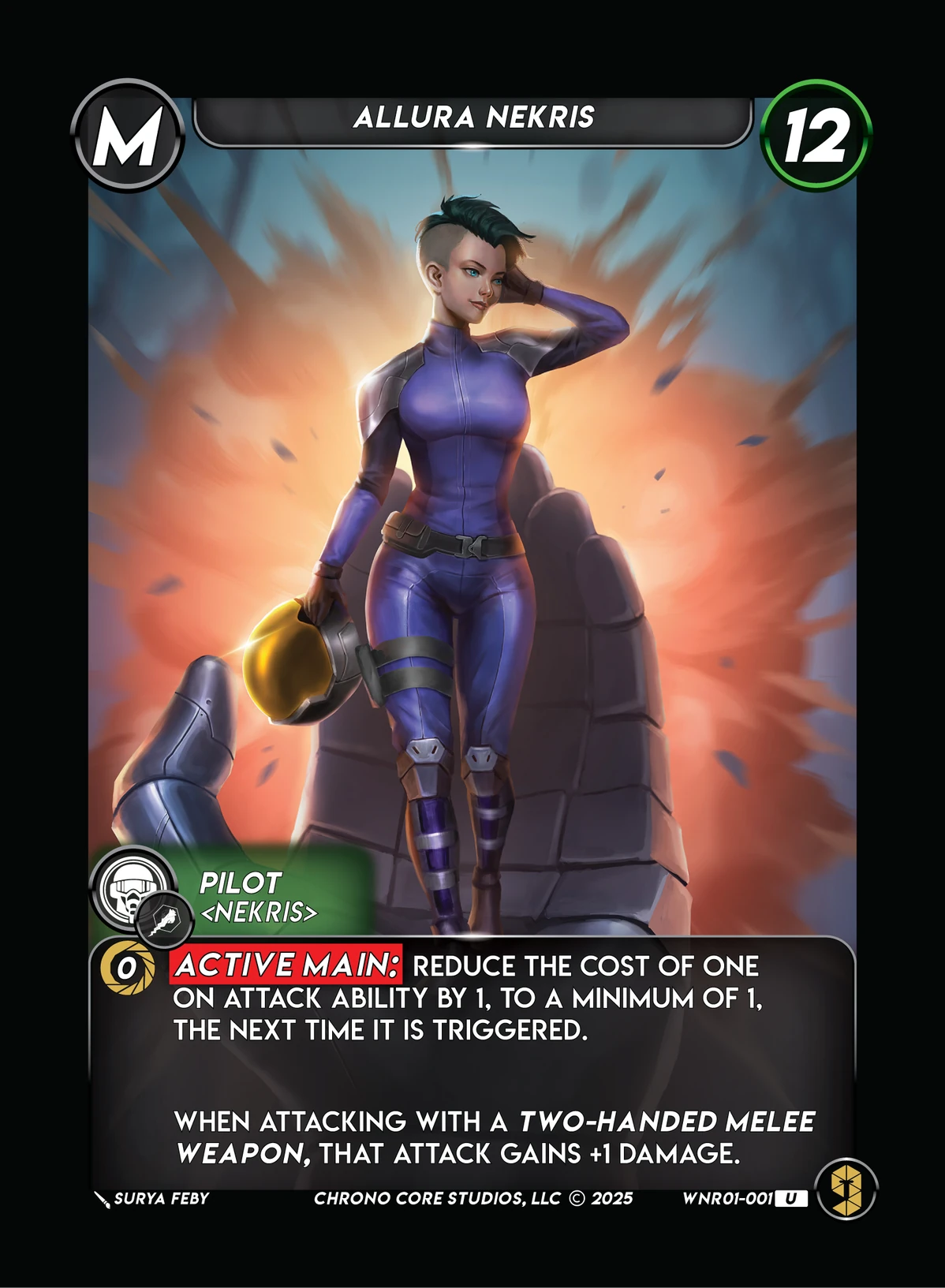 Allura Nekris &mdash; Chrono Core TCG card