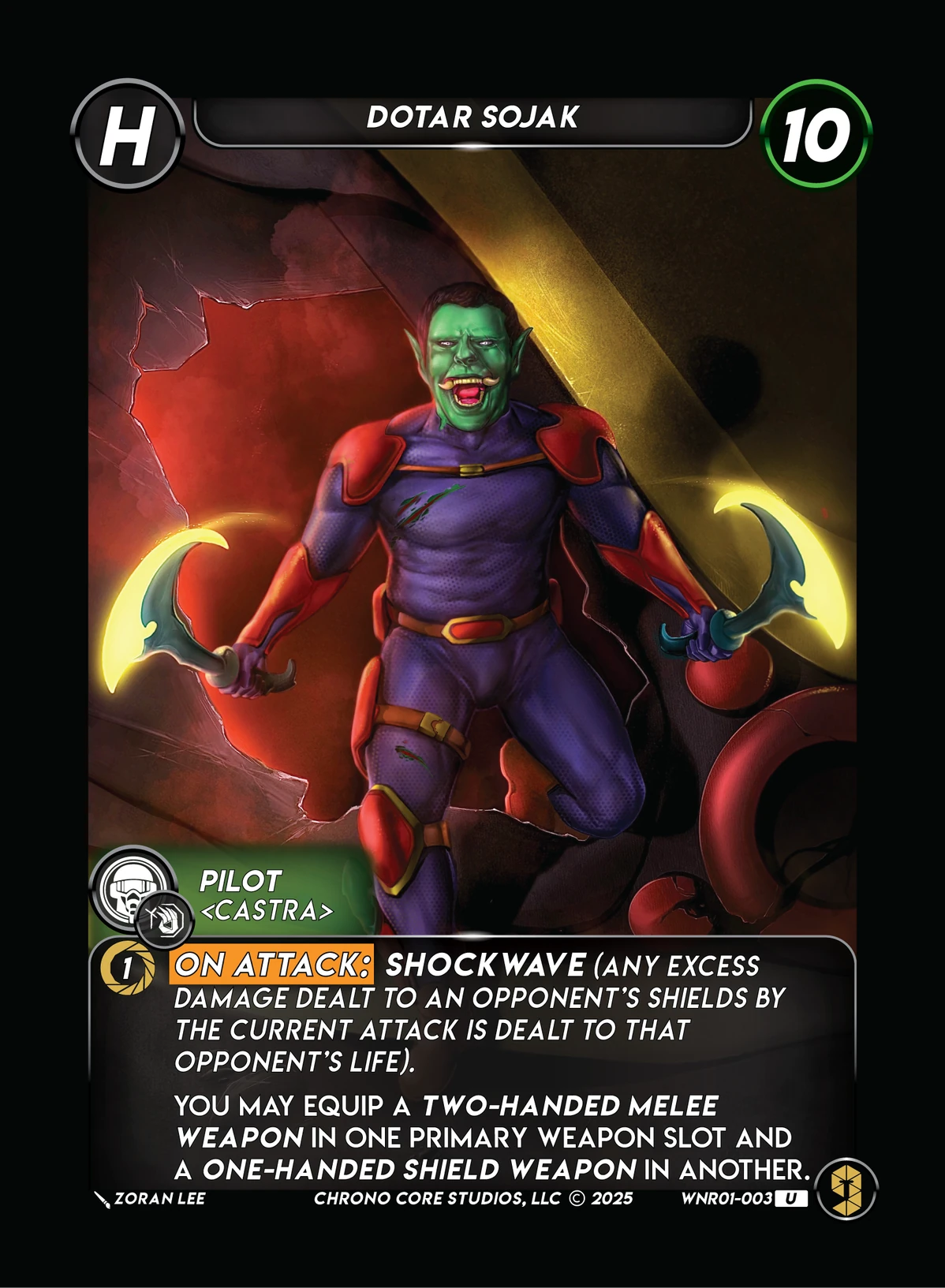 Dotar Sojak &mdash; Chrono Core TCG card