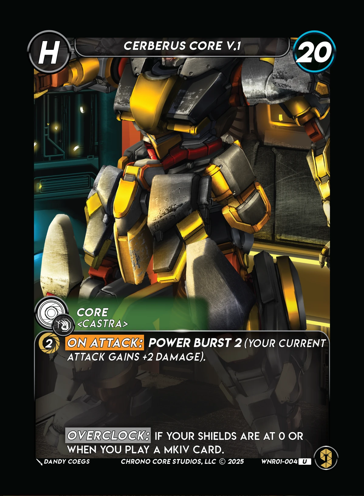 Cerberus Core V.1 &mdash; Chrono Core TCG card