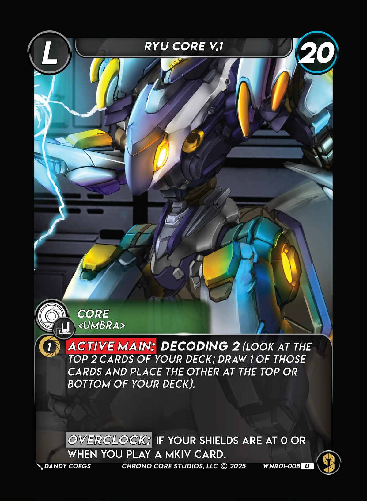 Ryu Core V.1 &mdash; Chrono Core TCG card