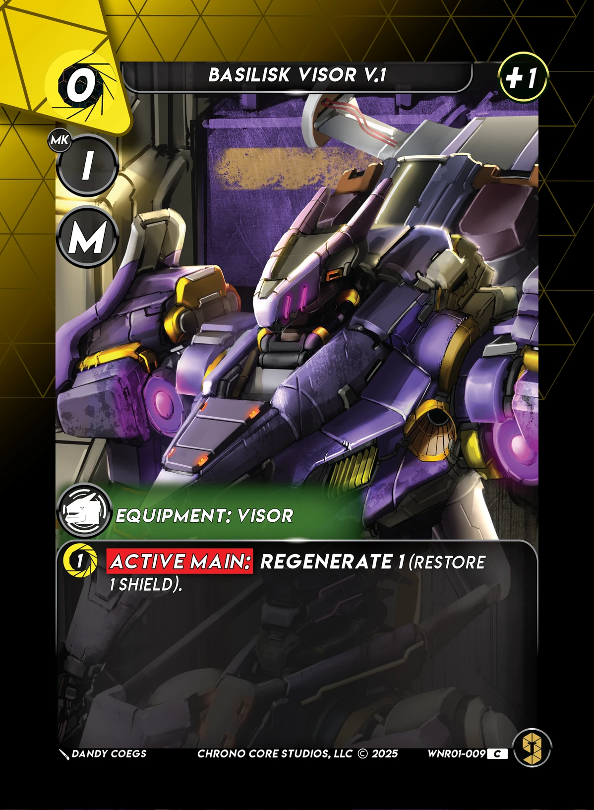 Basilisk Visor V1 &mdash; Chrono Core TCG card