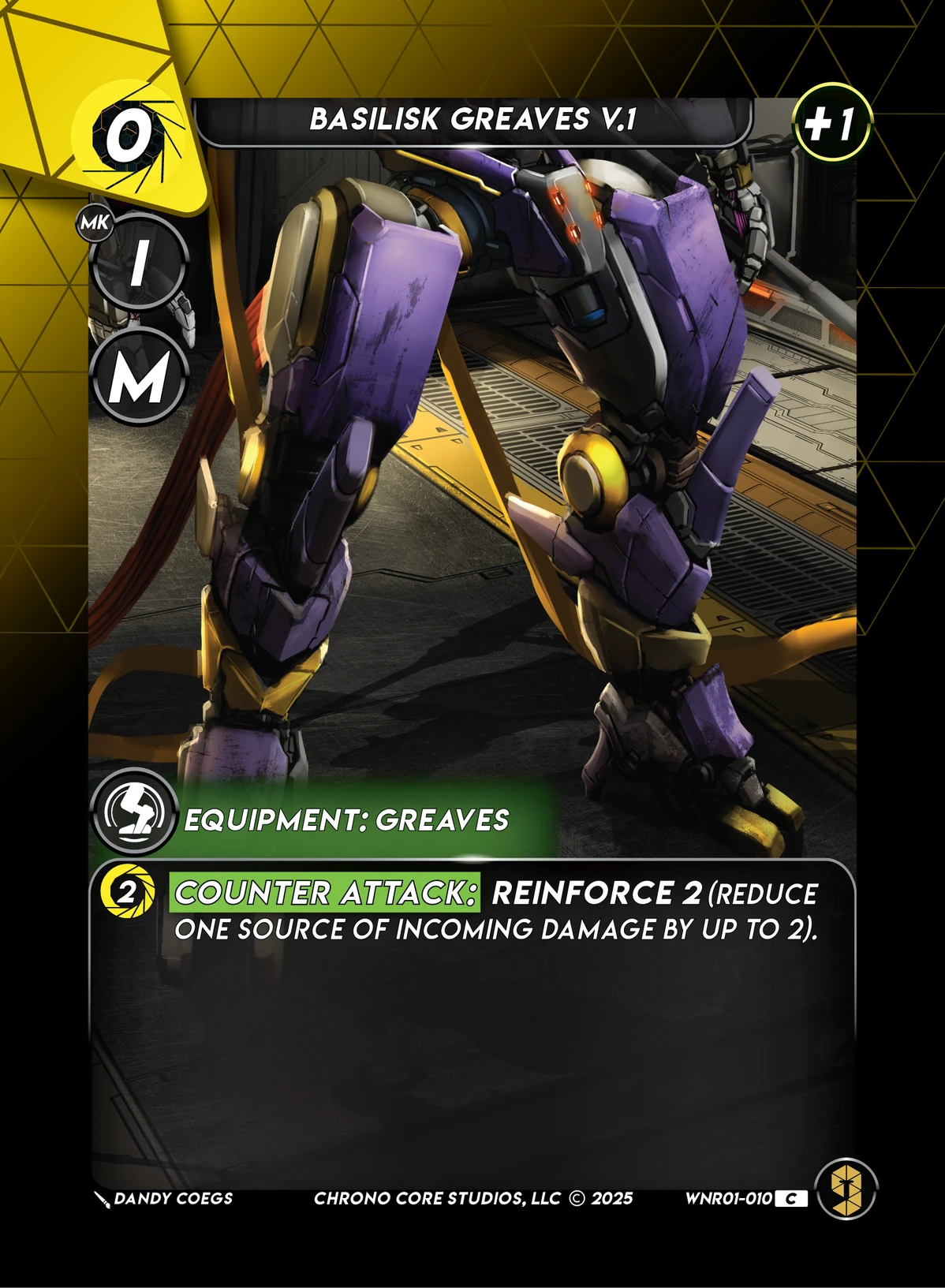 Basilisk Greaves V.1 &mdash; Chrono Core TCG card