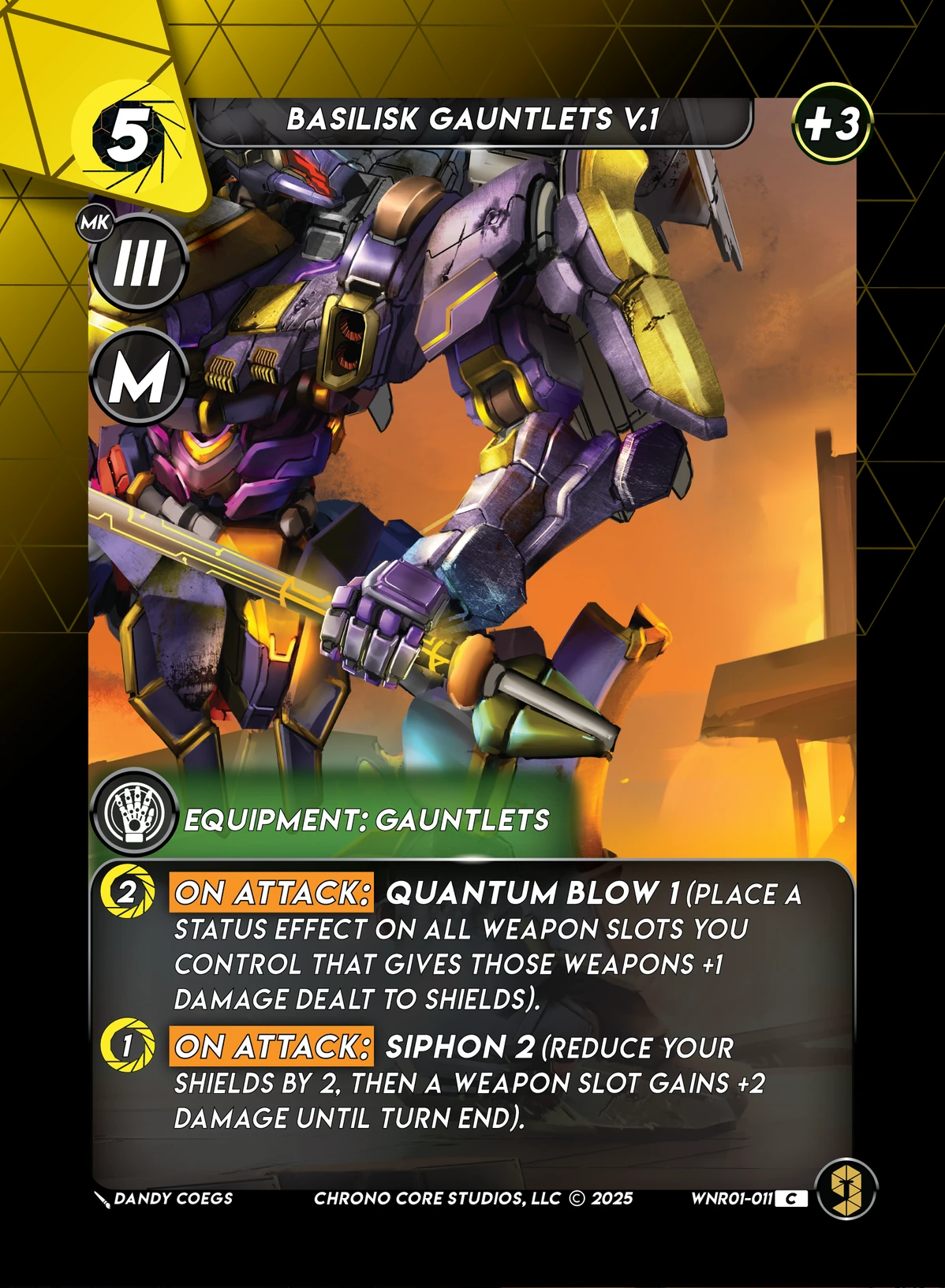 Basilisk Gauntlets V.1 &mdash; Chrono Core TCG card