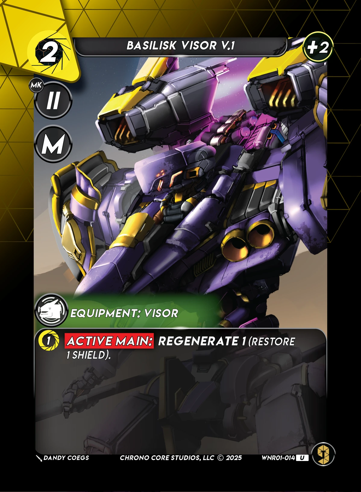 Basilisk Visor V.1 &mdash; Chrono Core TCG card