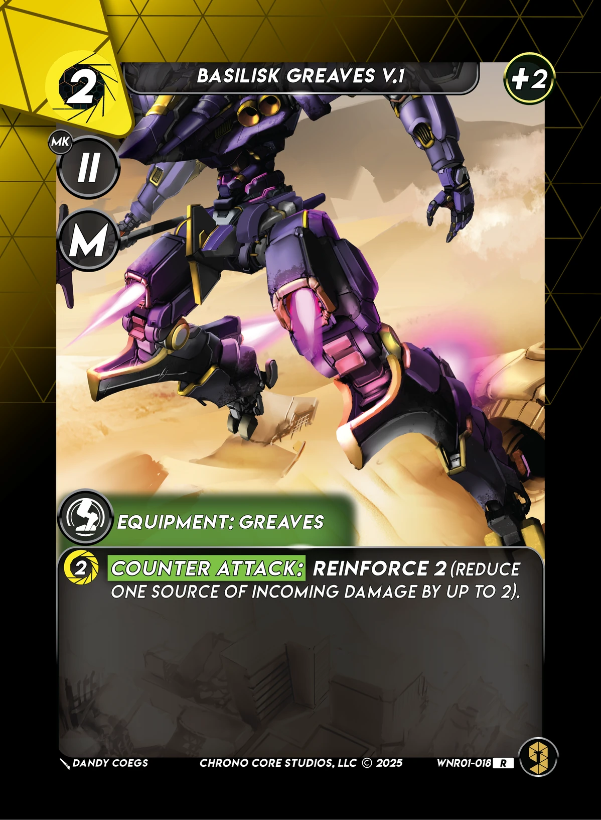 Basilisk Greaves V.1 &mdash; Chrono Core TCG card