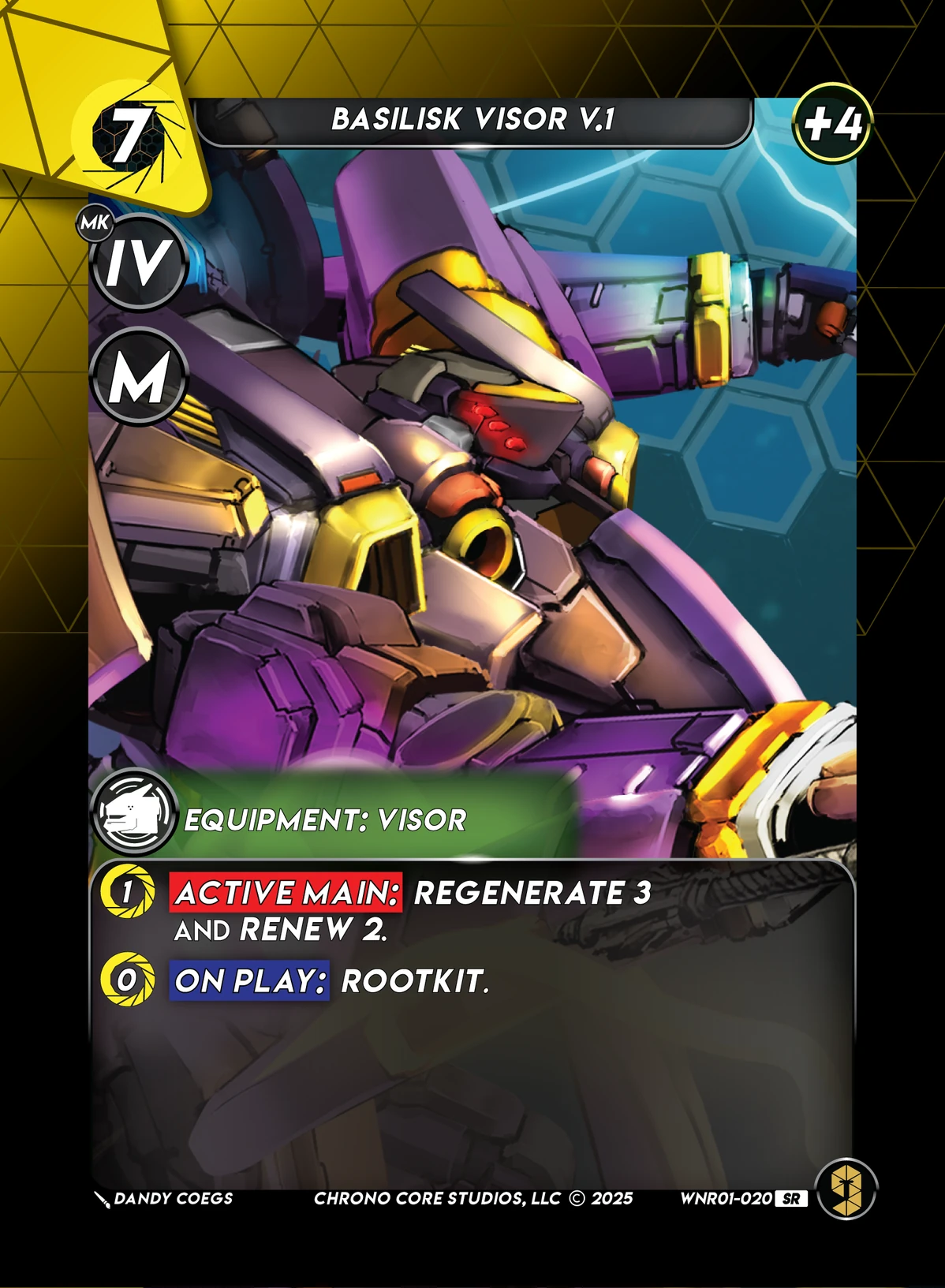 Basilisk Visor V.1 &mdash; Chrono Core TCG card