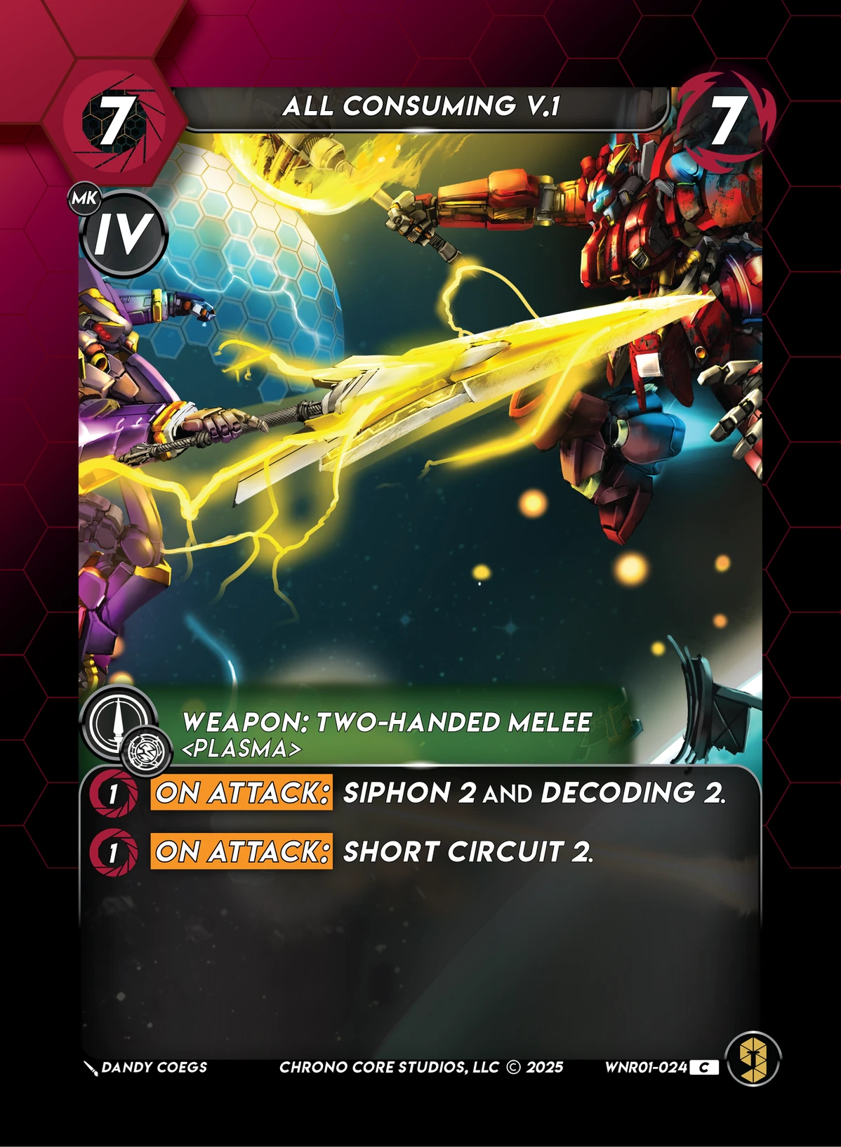 All Consuming V.1 &mdash; Chrono Core TCG card
