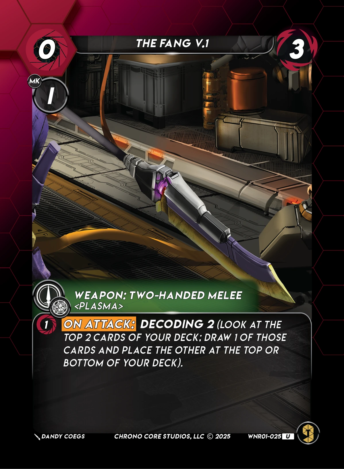 The Fang V.1 &mdash; Chrono Core TCG card