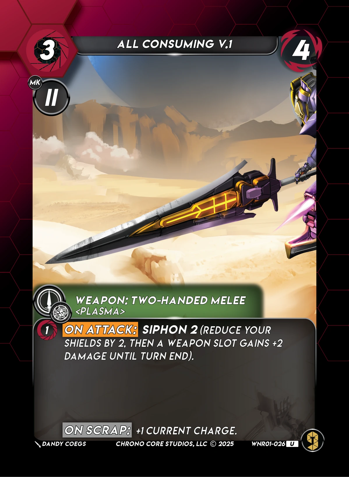 All Consuming V.1 &mdash; Chrono Core TCG card
