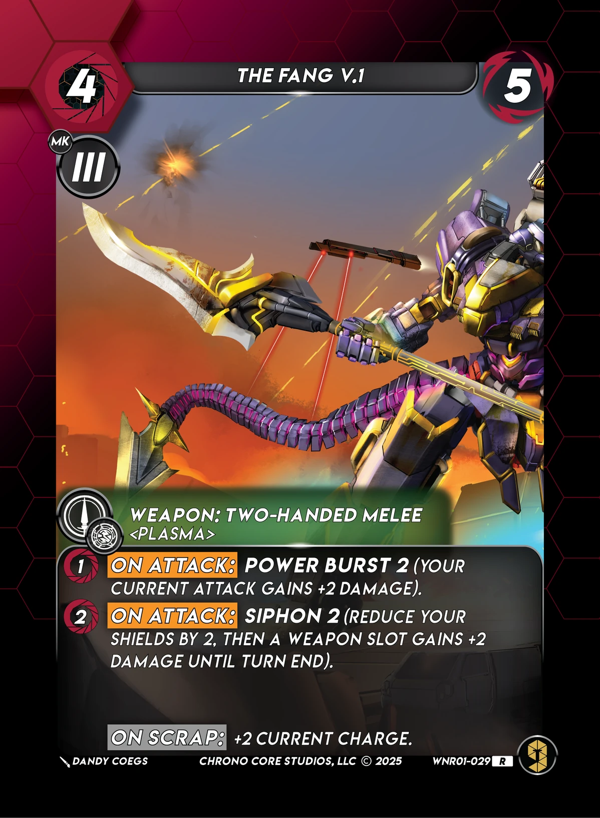 The Fang V.1 &mdash; Chrono Core TCG card