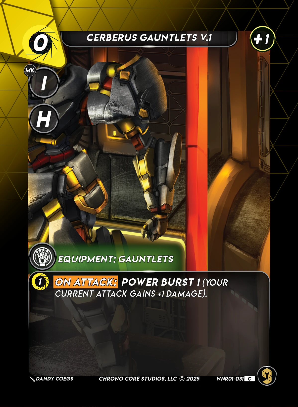 Cerberus Gauntlets V.1 &mdash; Chrono Core TCG card