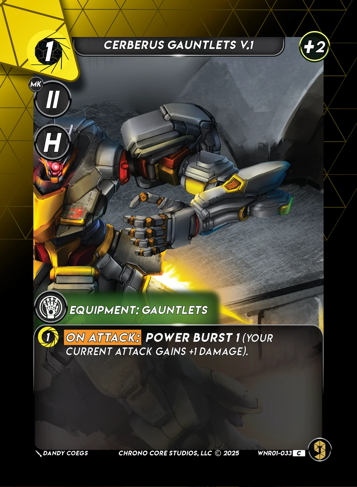 Cerberus Gauntlets V.1 &mdash; Chrono Core TCG card