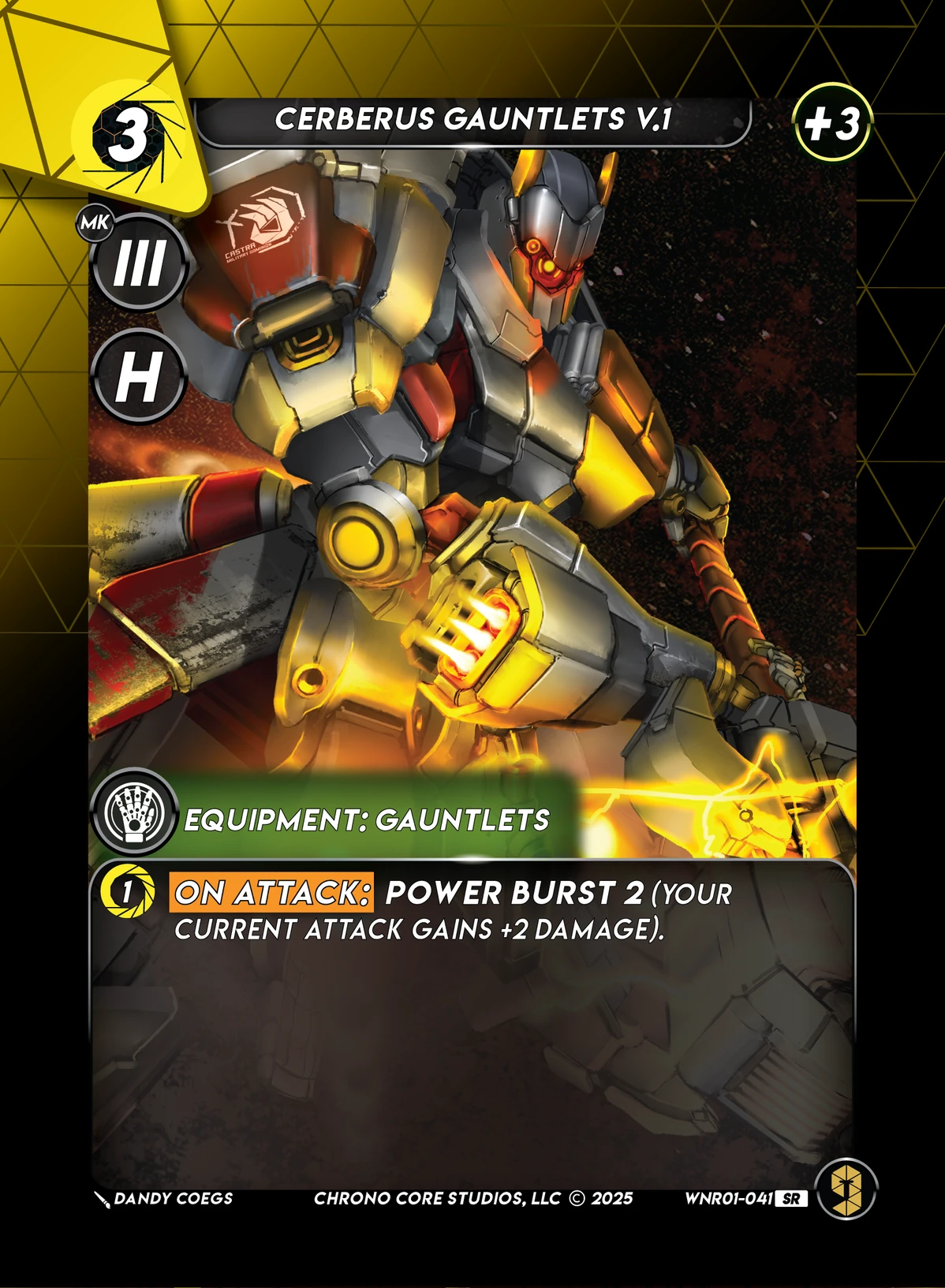 Cerberus Gauntlets V.1 &mdash; Chrono Core TCG card