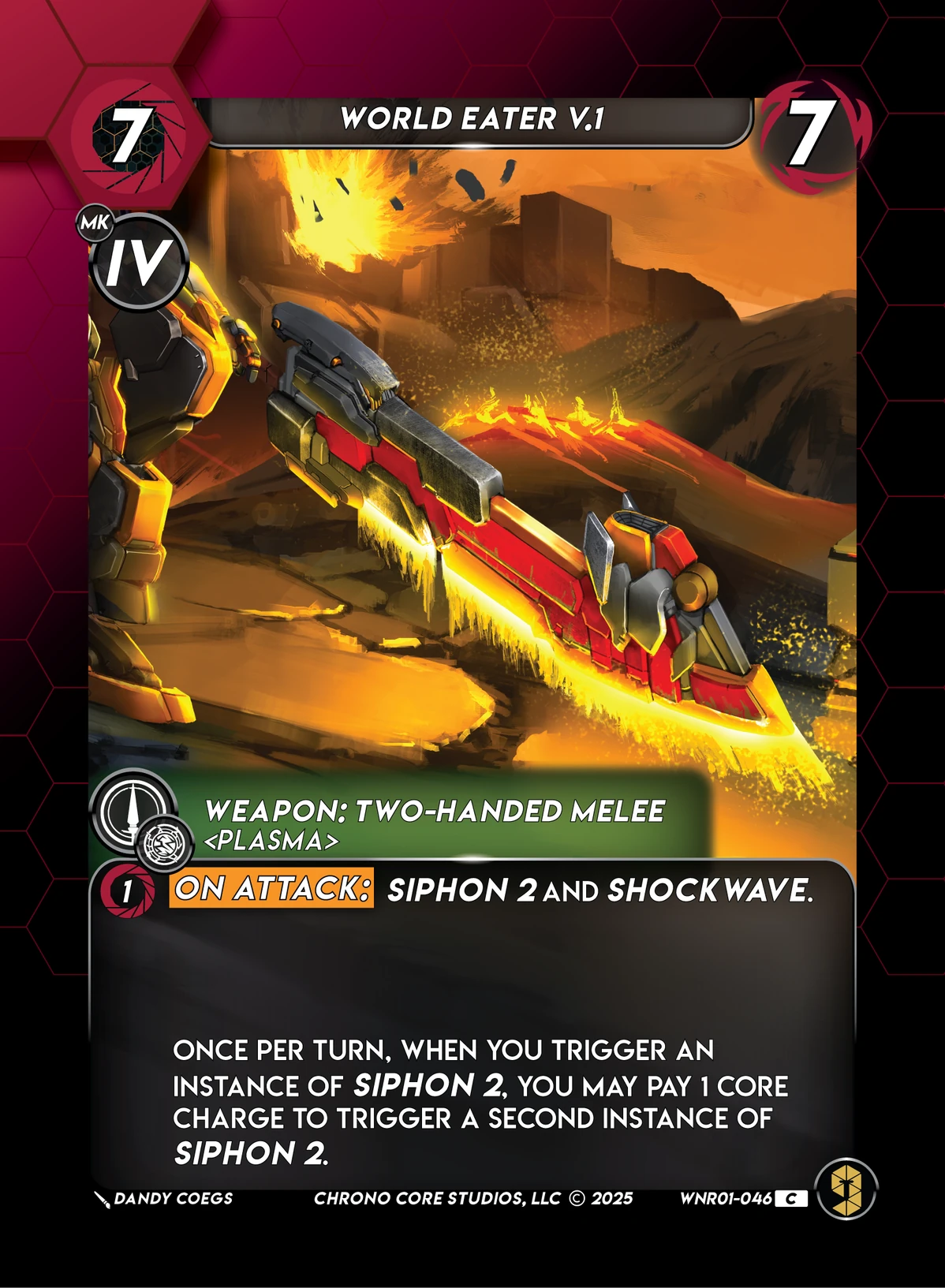 World Eater V.1 &mdash; Chrono Core TCG card