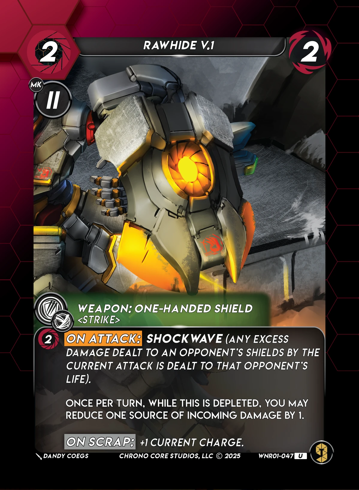 Rawhide V.1 &mdash; Chrono Core TCG card