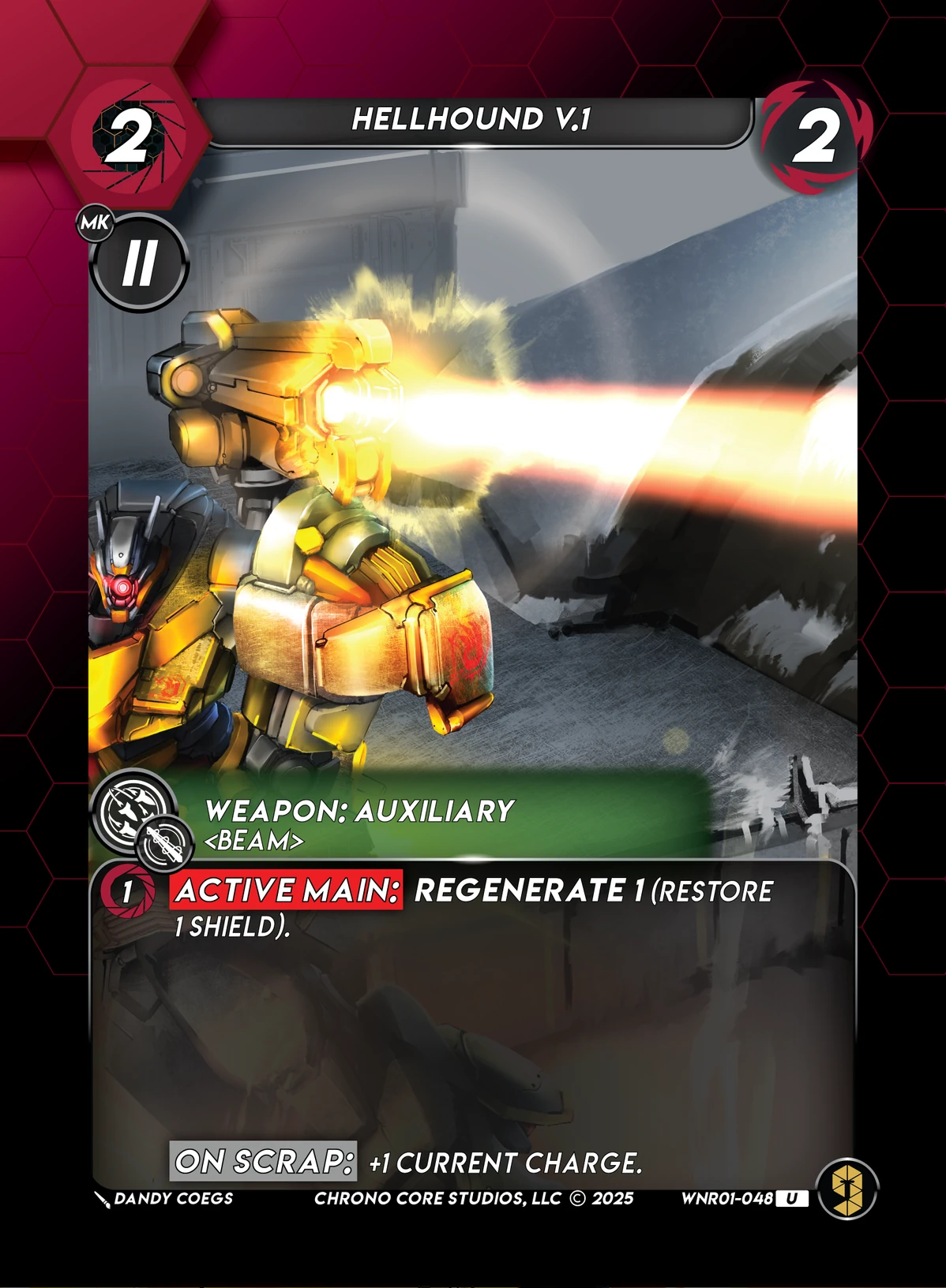 Cerberus Hellhound V.1 &mdash; Chrono Core TCG card