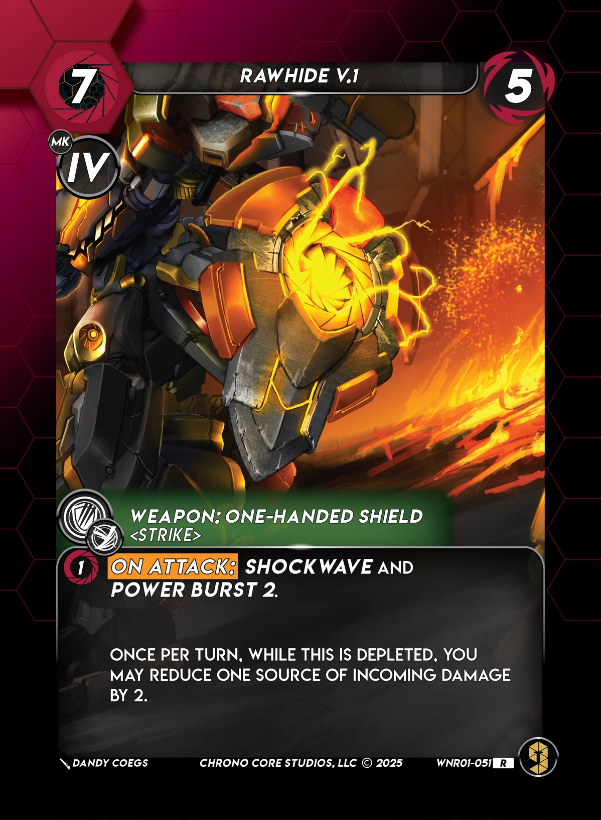 Rawhide V.1 &mdash; Chrono Core TCG card
