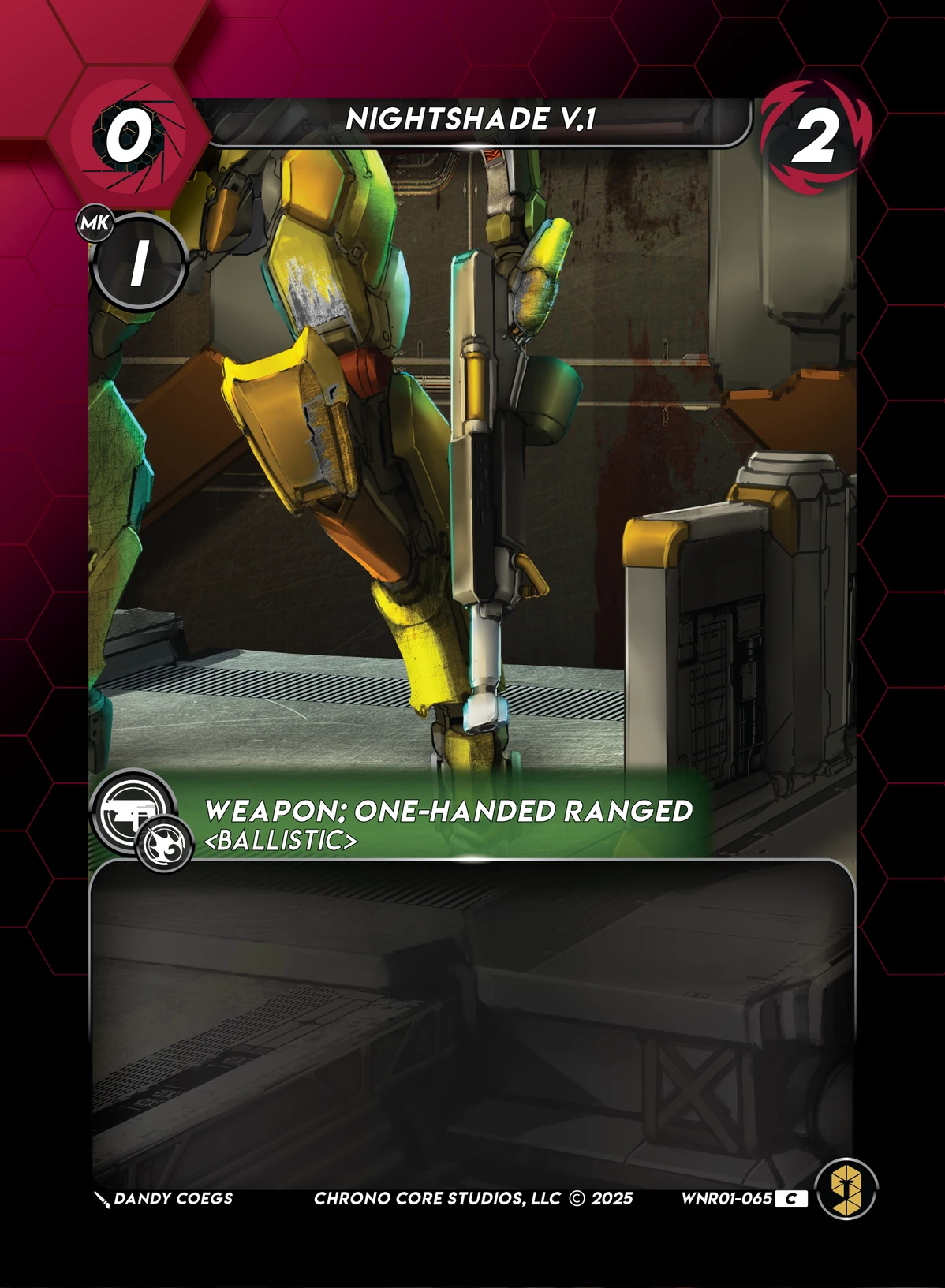 Nightshade V.1 &mdash; Chrono Core TCG card