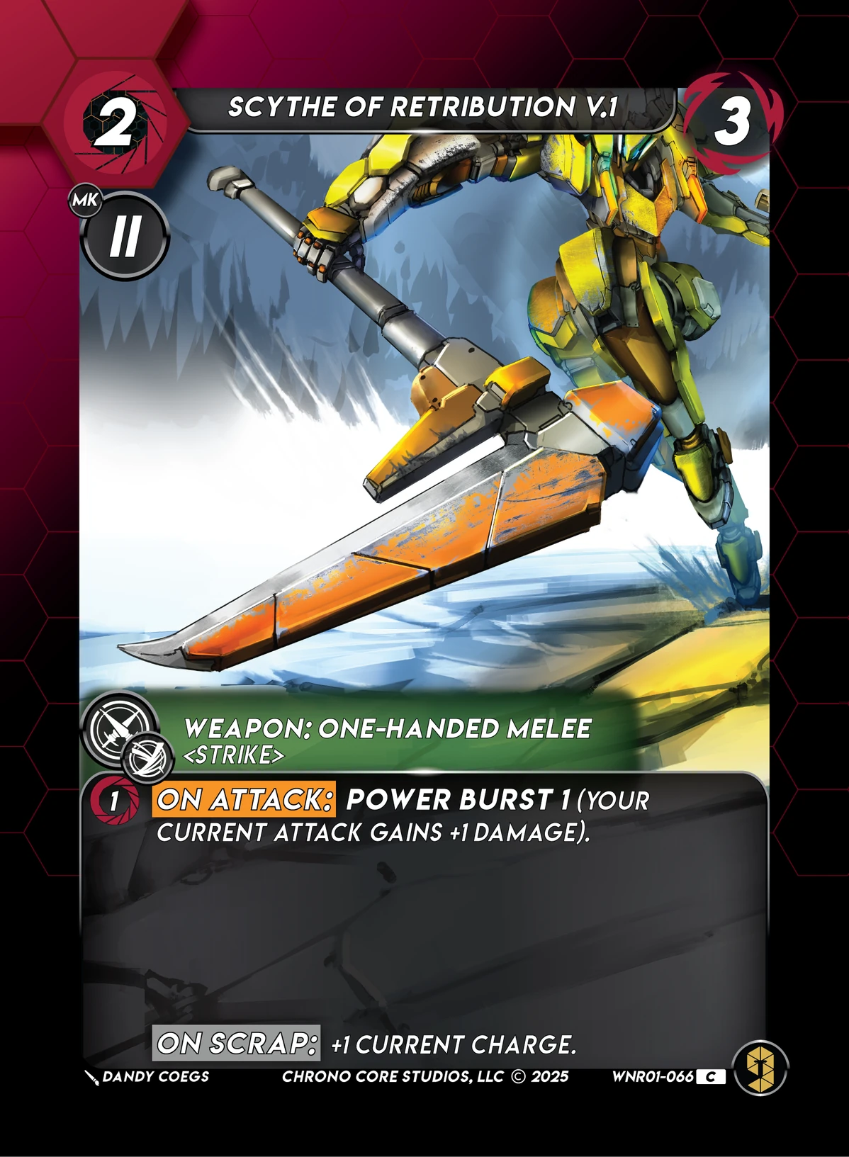 Scythe Of Retribution V.1 &mdash; Chrono Core TCG card