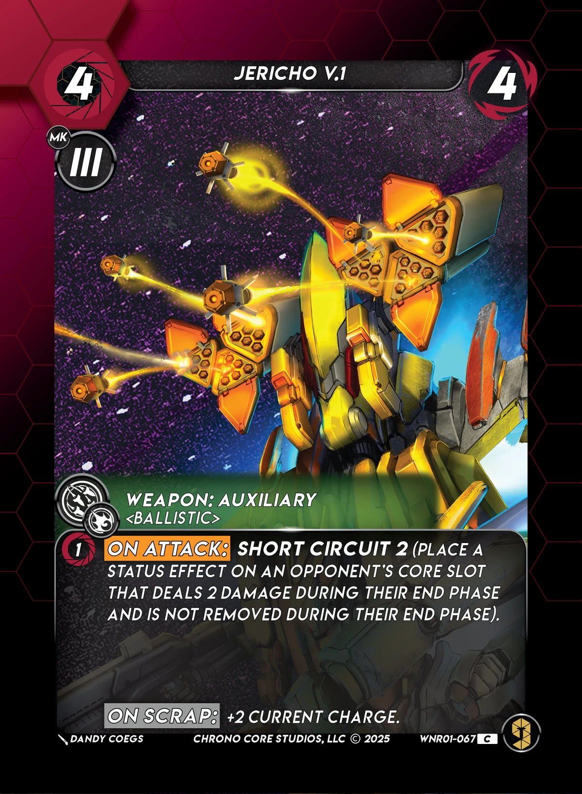 Jericho V.1 &mdash; Chrono Core TCG card